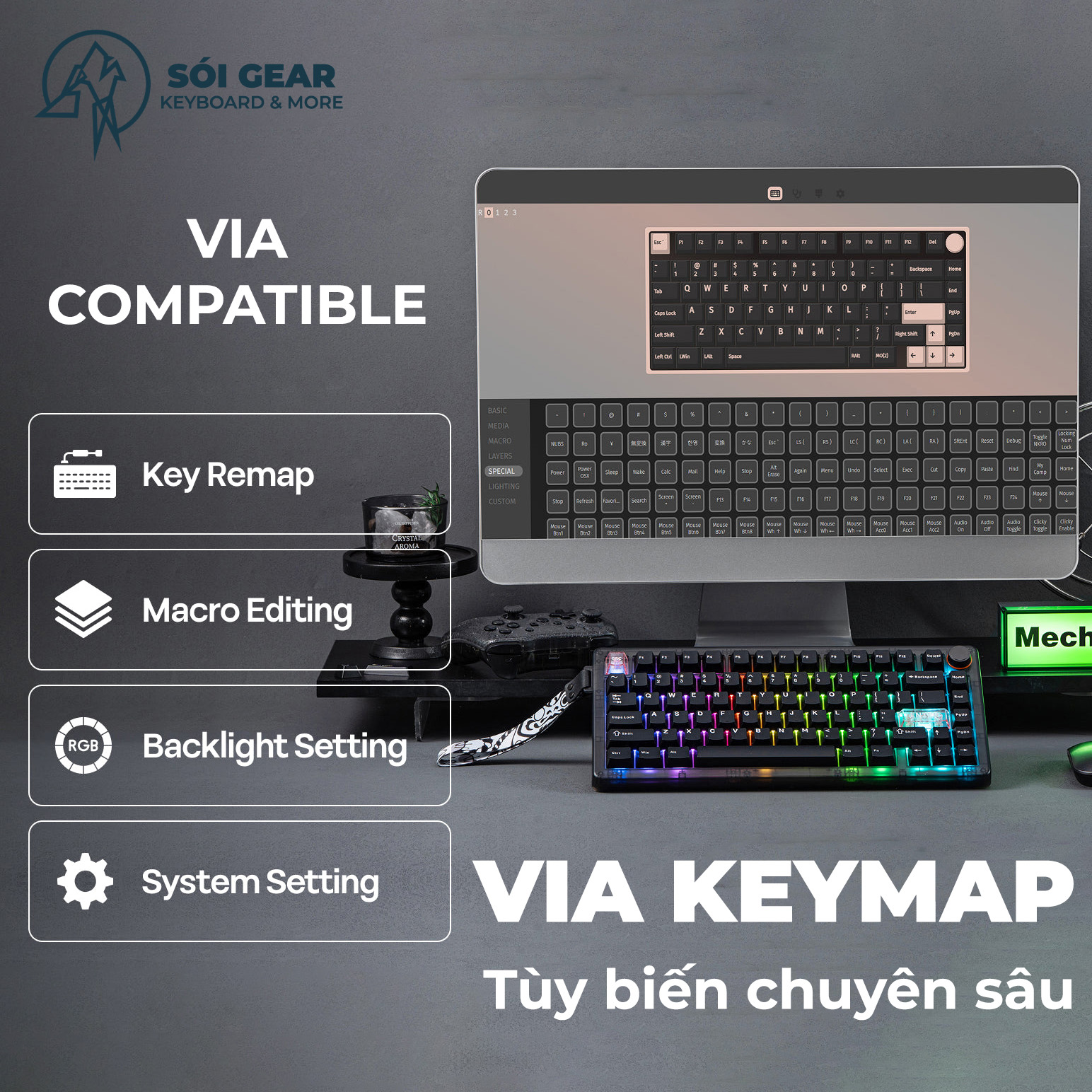 [In Stock] Bàn phím cơ CIDOO QK75