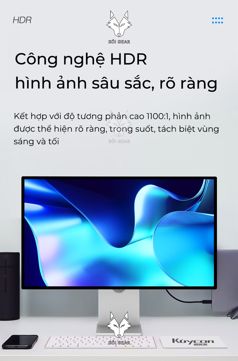 Màn hình Kuycon IPS 4K 60Hz 32 Inch P32U