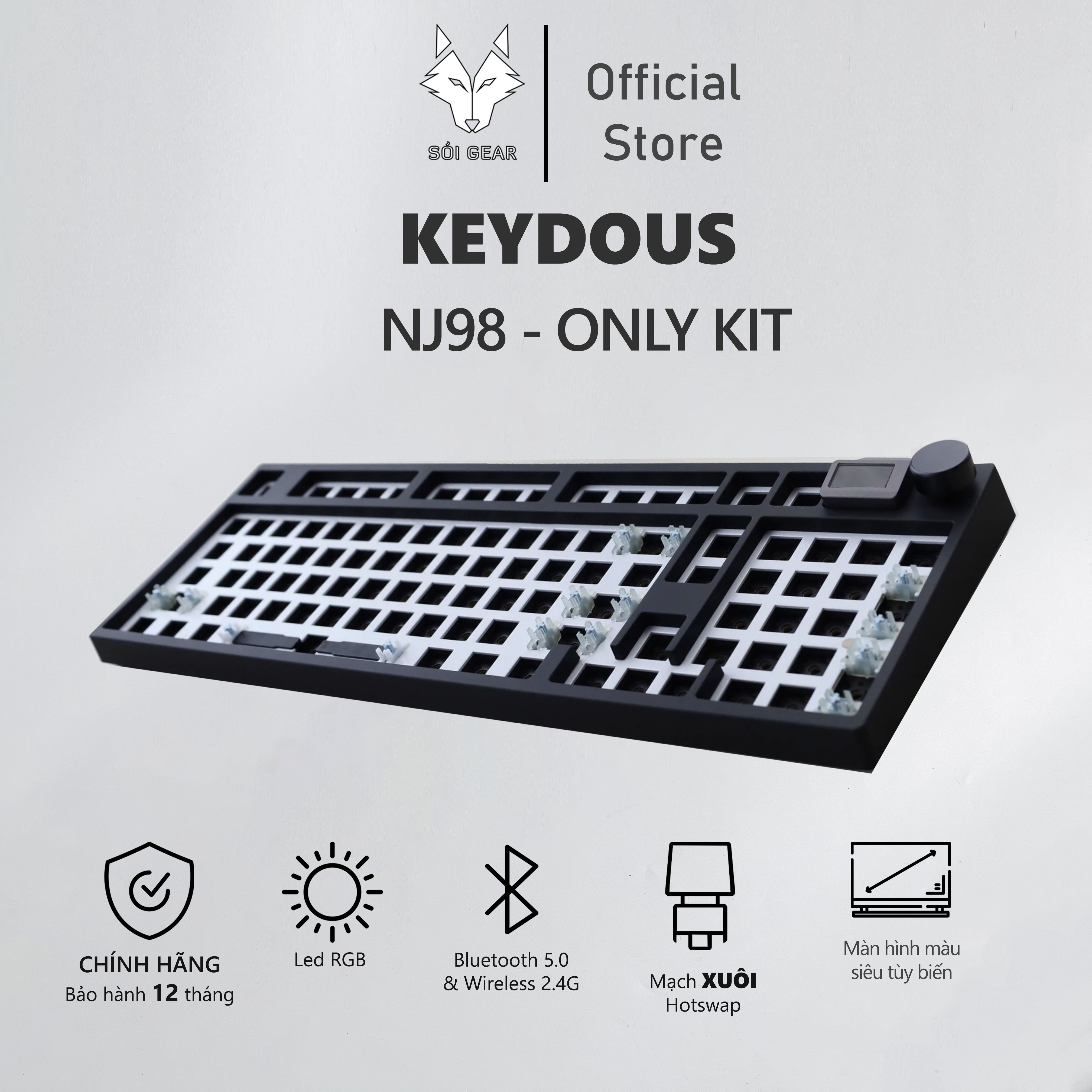 [In Stock] Bàn phím Keyboard KIT Keydous NJ98