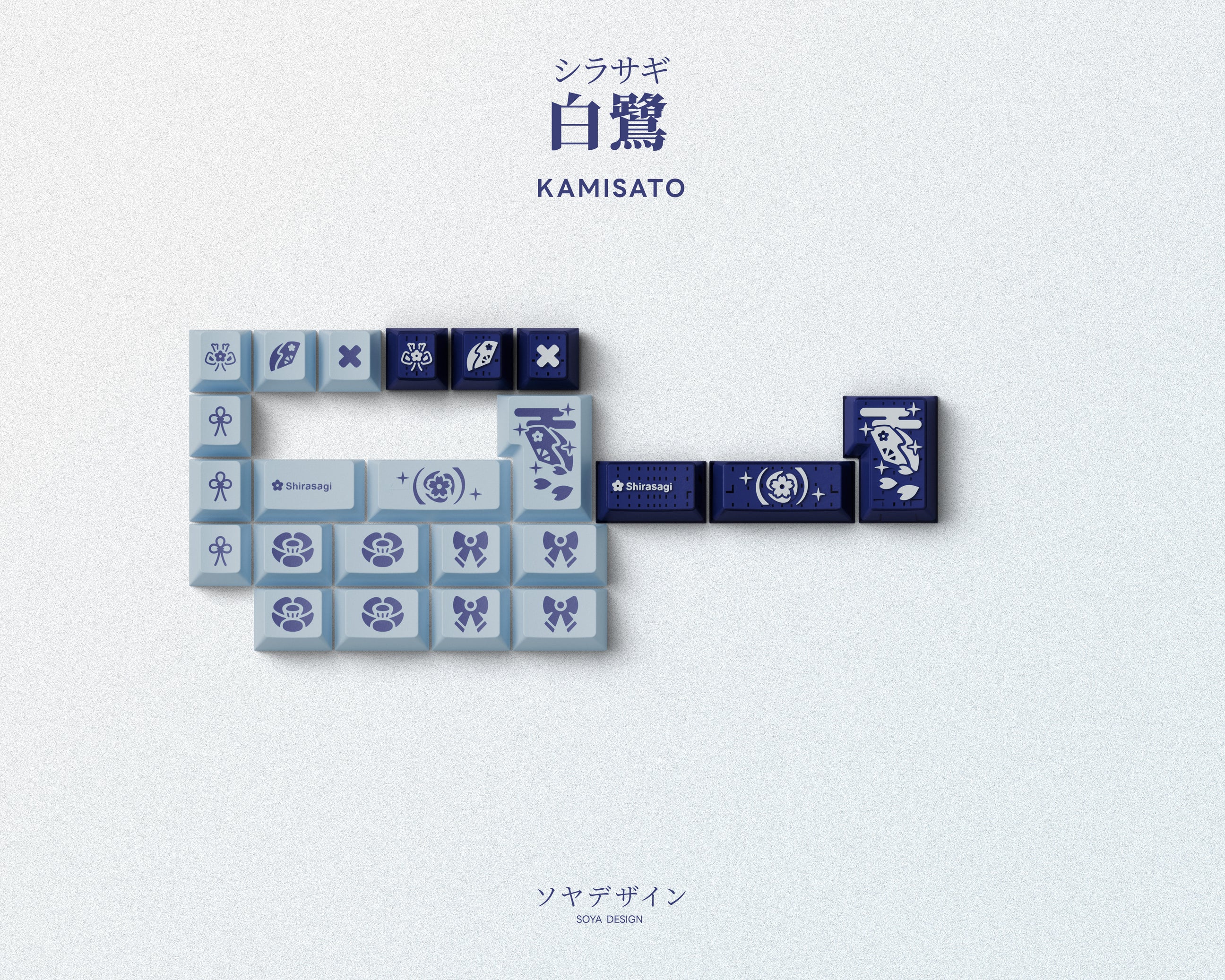 Keycap Keykobo Shirasagi Cherry ABS Doubleshot