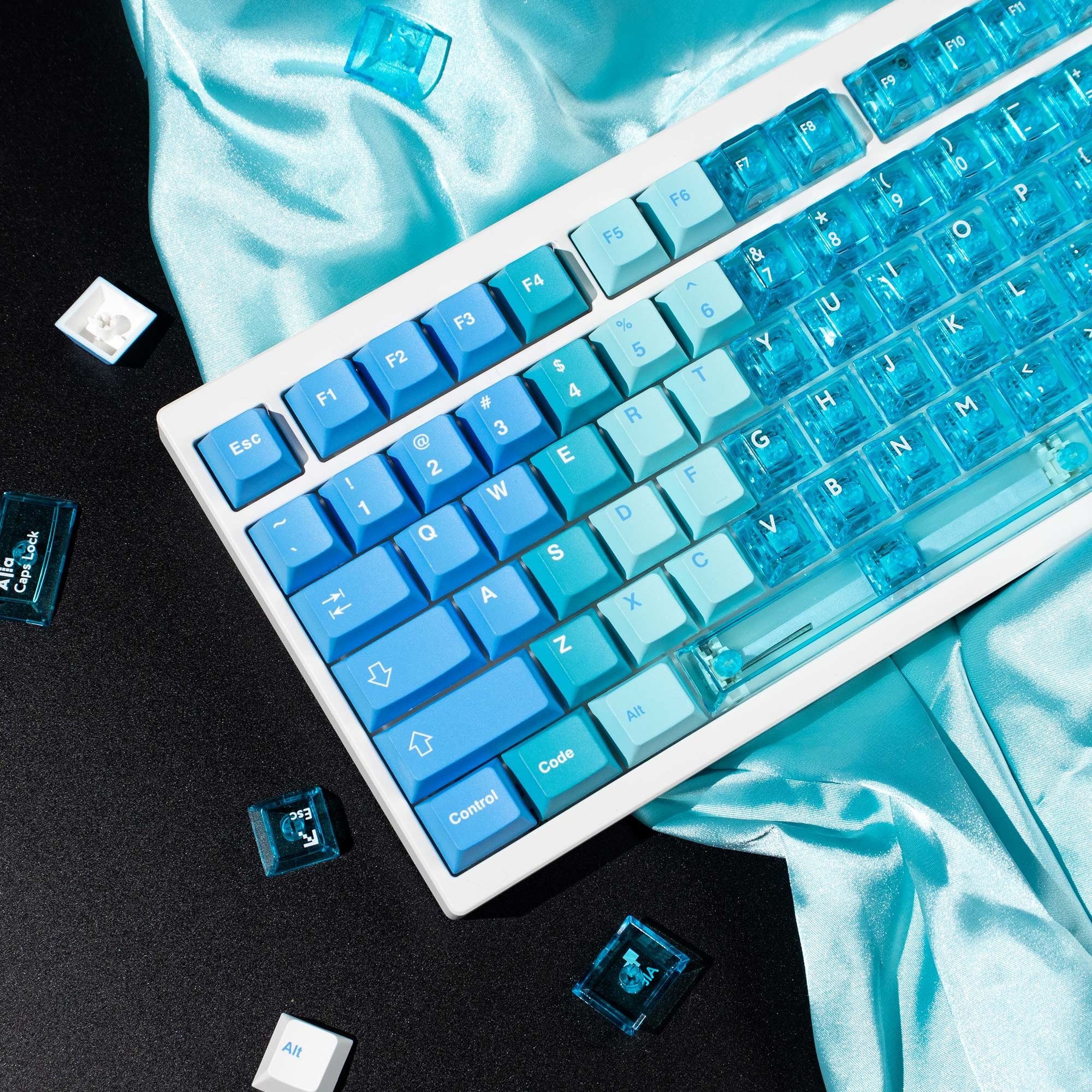 Keycap Cherry Mintcaps Núi Tuyết PBT+PC