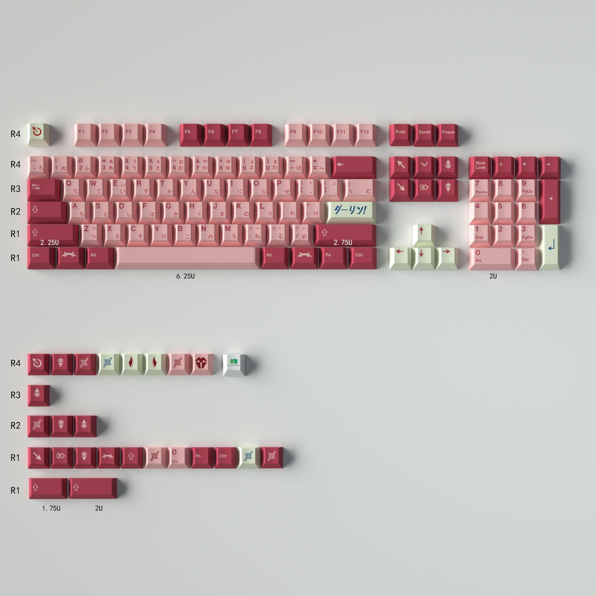 Keycap Cherry Darling PBT Dyesub