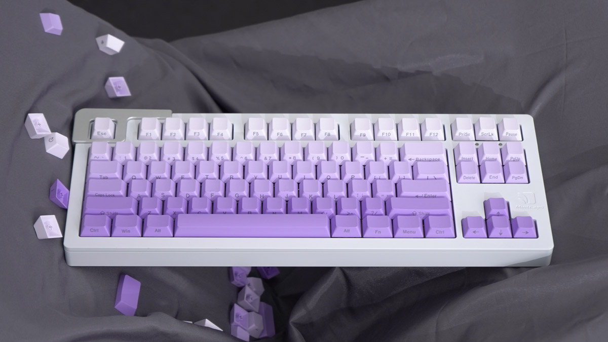 Keycap Cherry Ninja Gradient Purple PBT Dyesub (Chữ dưới - không xuyên led)