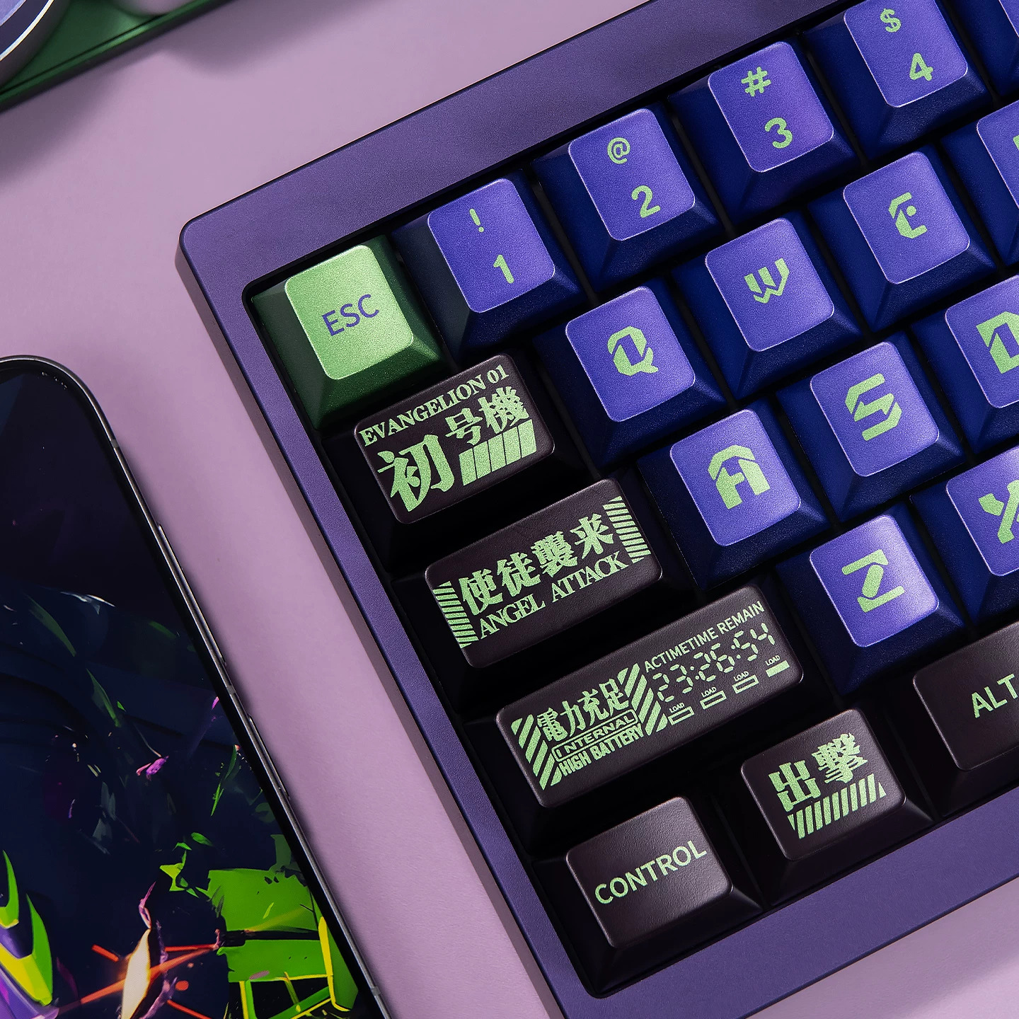Keycap Mintcap Unit 01 Metal Cherry PBT Dyesub