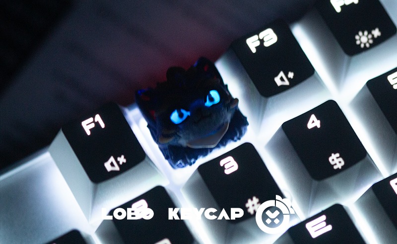 [In-stock] Keycap Lobo Artisan Yuumi Xuyên LED