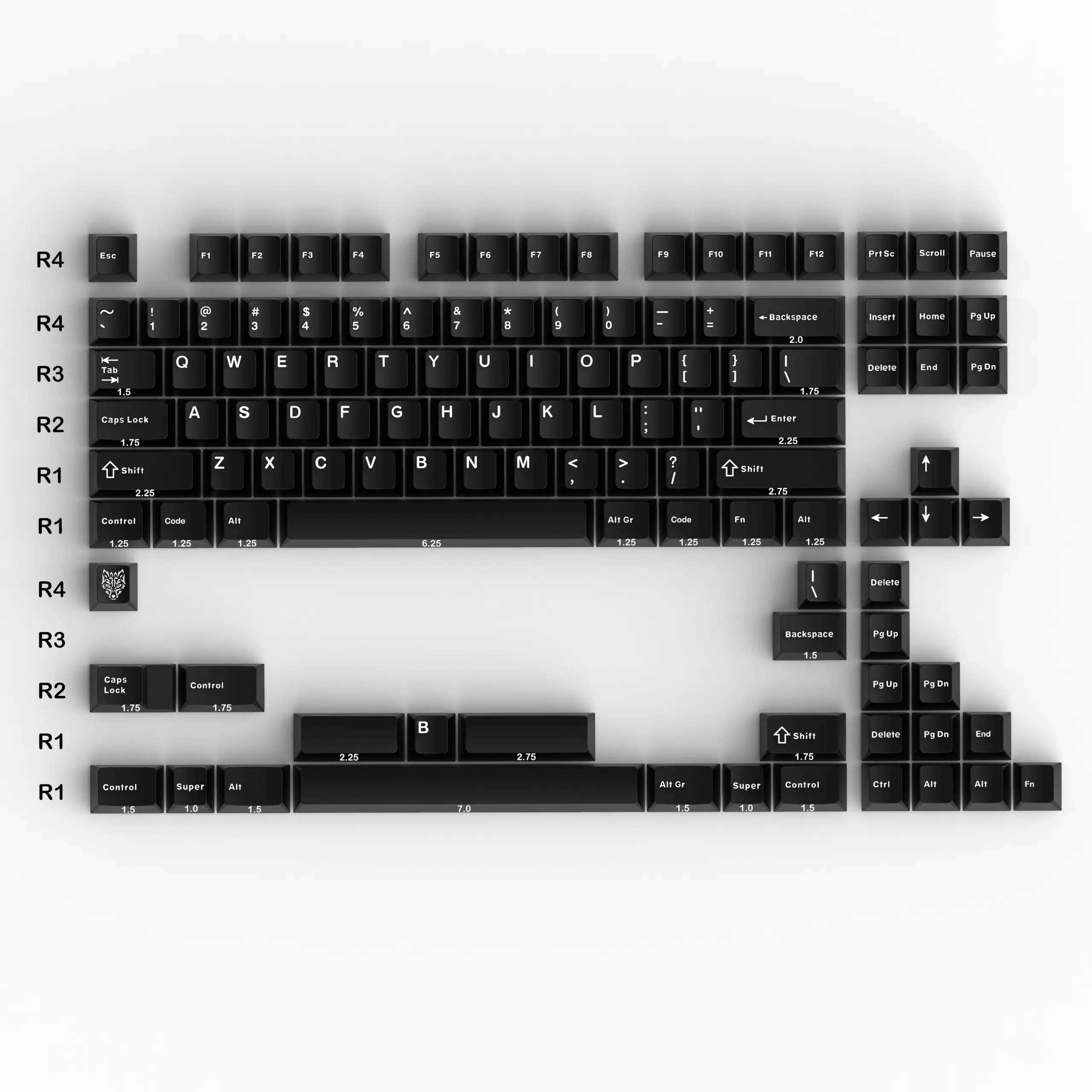 Keycap Cherry Aifei WOB (1) PBT Doubleshot