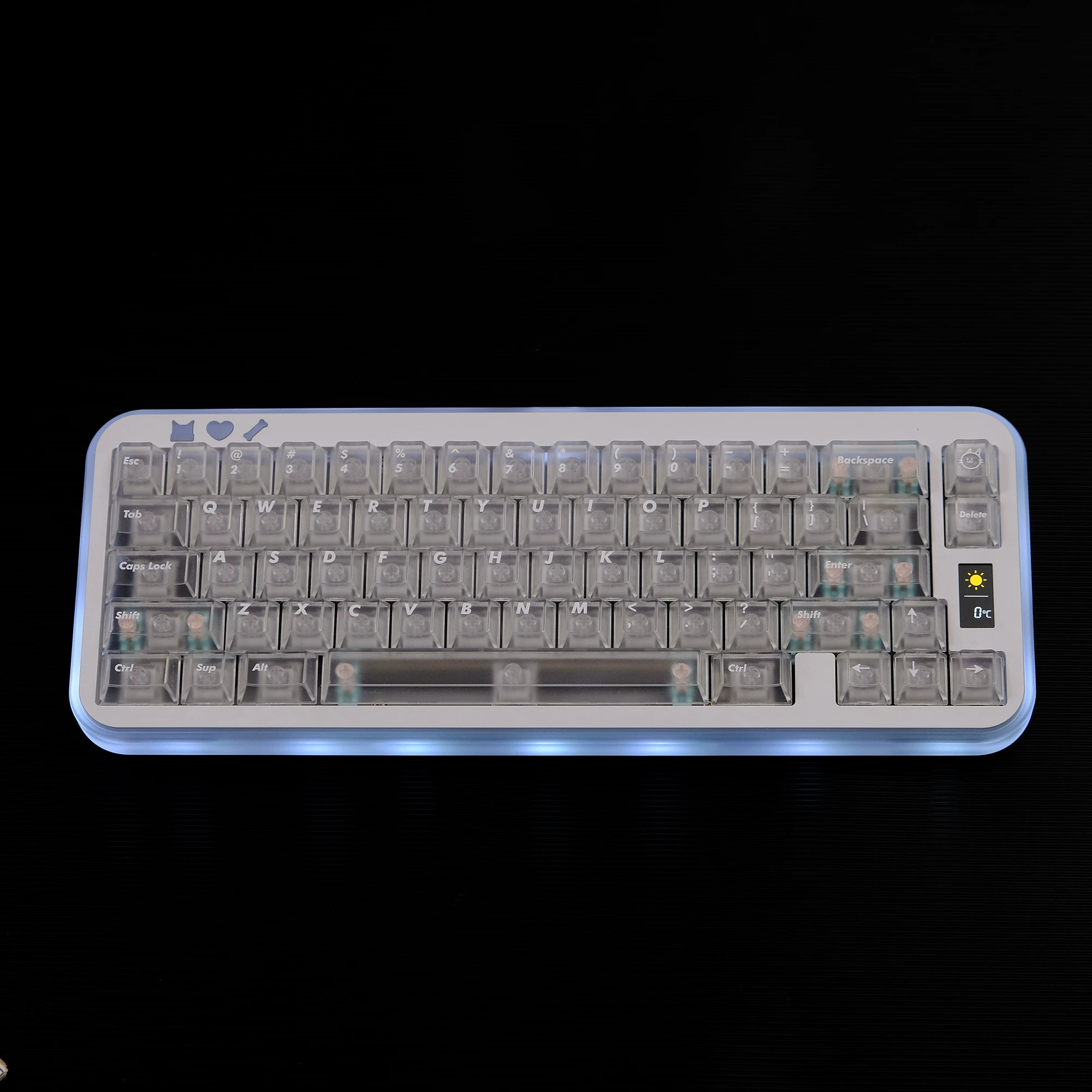 Keycap Aifei Foggy Cherry ABS Xuyên led