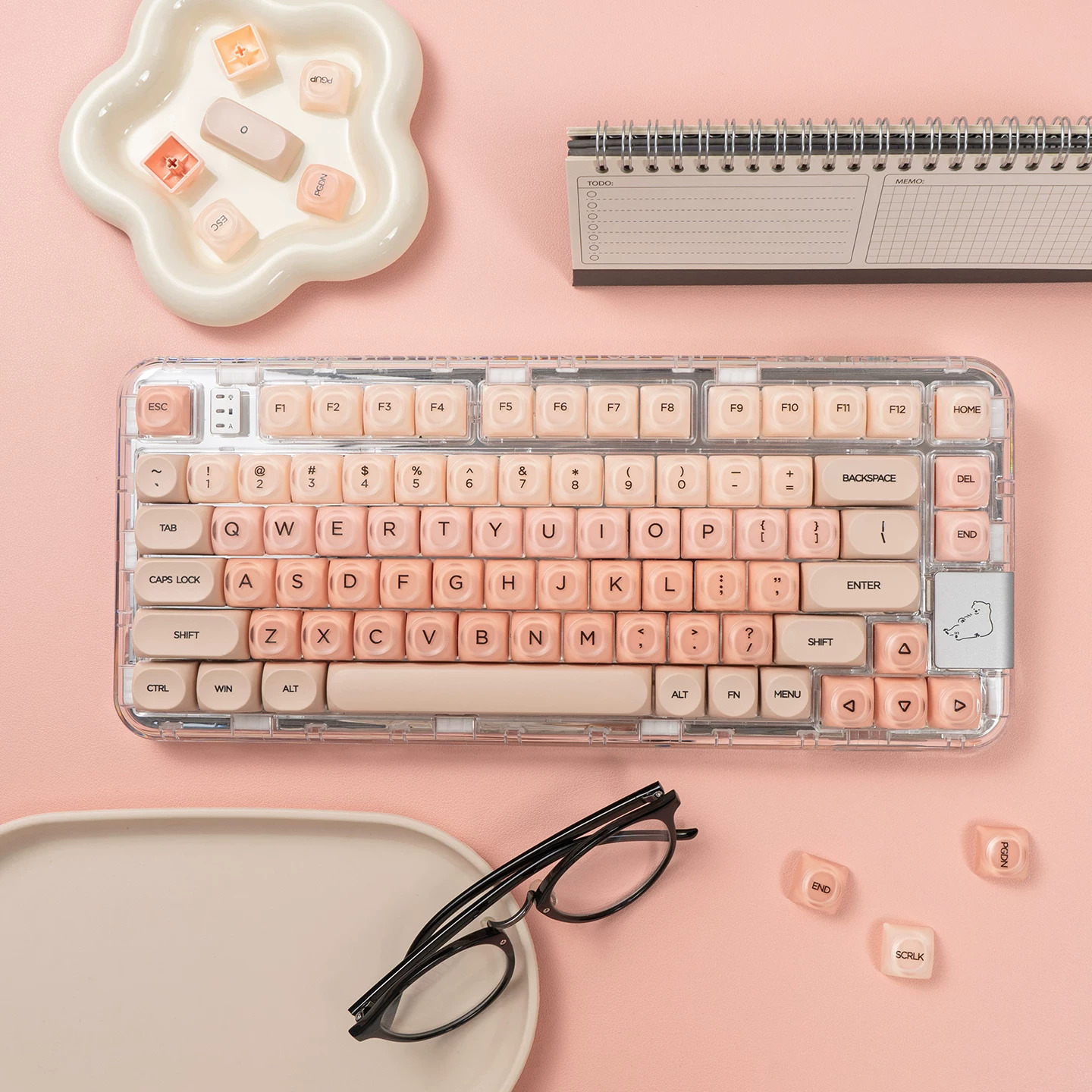 Keycap Mintcap Candy MOA PBT+PC Dyesub - Orange