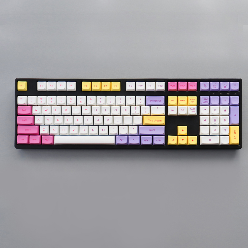 [In Stock] Keycap XDA  Icecream (English) | PBT Dyesub | 137 nút