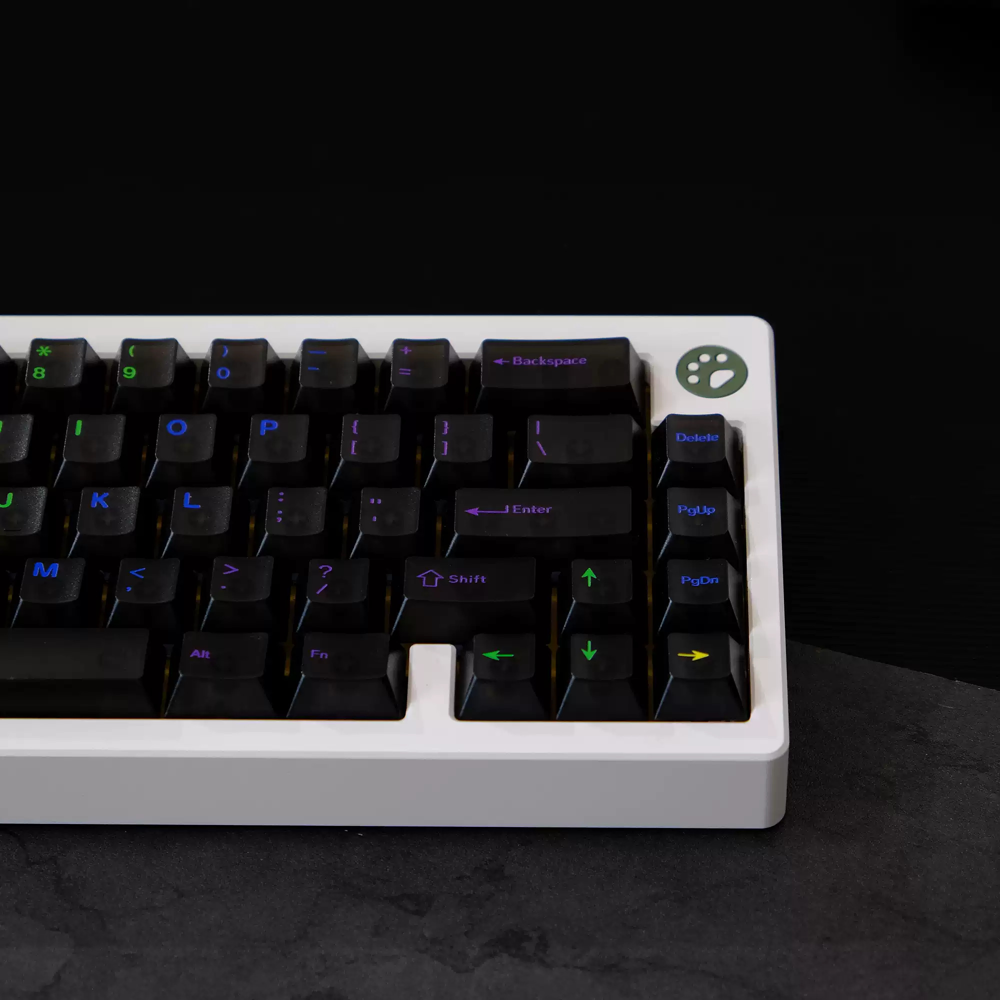 Keycap Aifei Midnight Rainbow Cherry ABS Semi Transparent