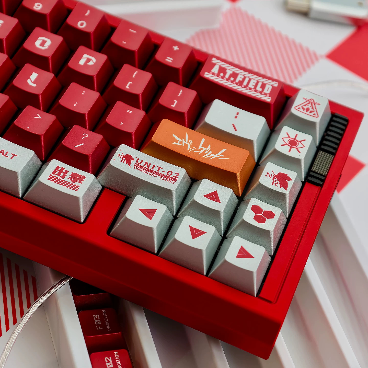 Keycap Mintcap Unit 02 Metal Cherry PBT Dyesub