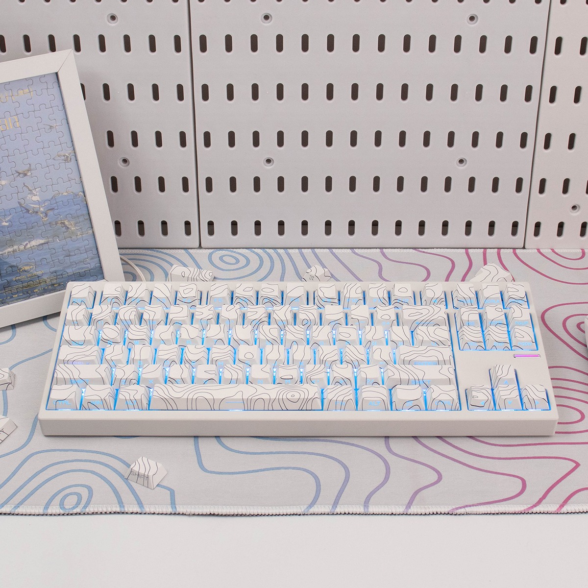 Keycap Cherry Đường Viền PBT Dyesub Xuyên Led