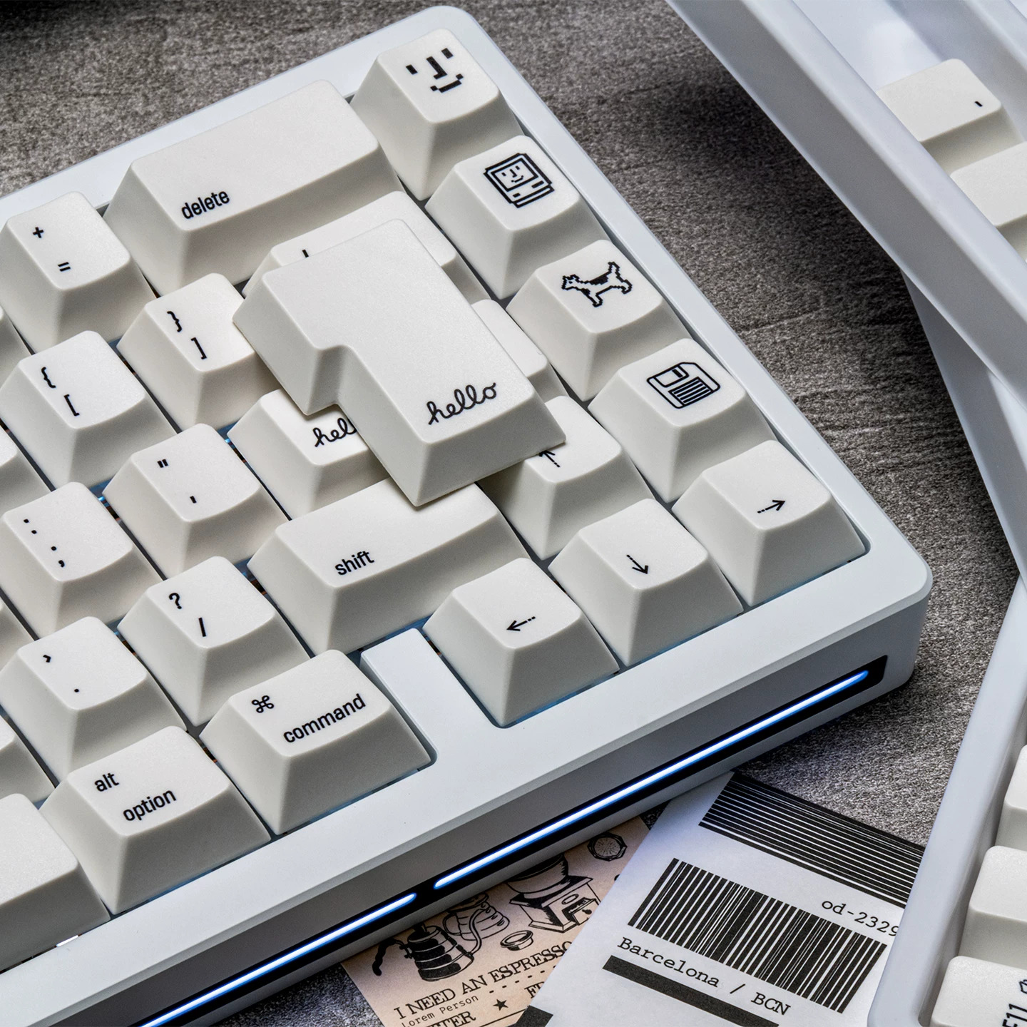 Keycap Mintcap MAC Cherry PBT Dyesub