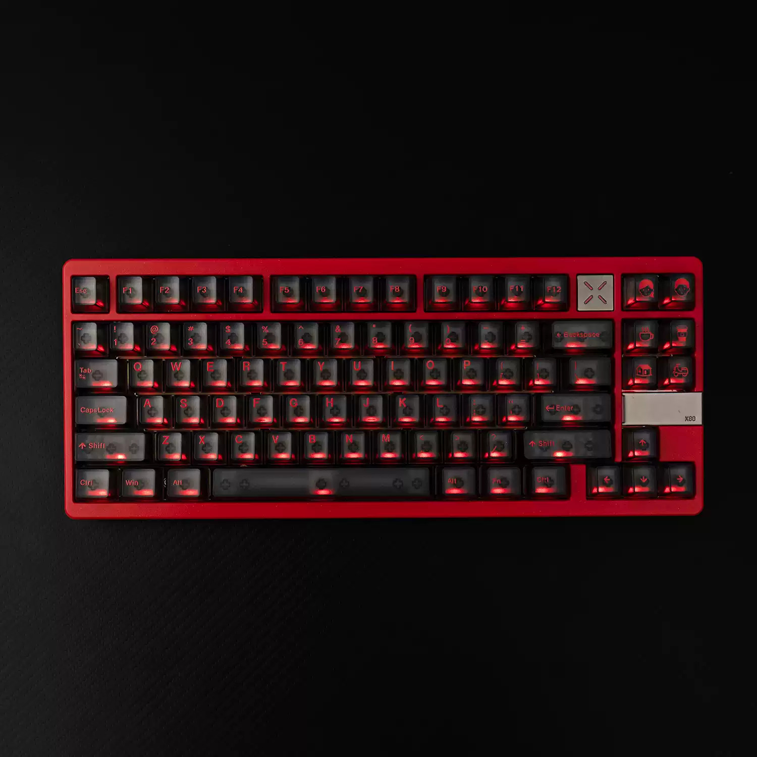 Keycap Mintcap Morning Xuyên led Cherry PC UV printing