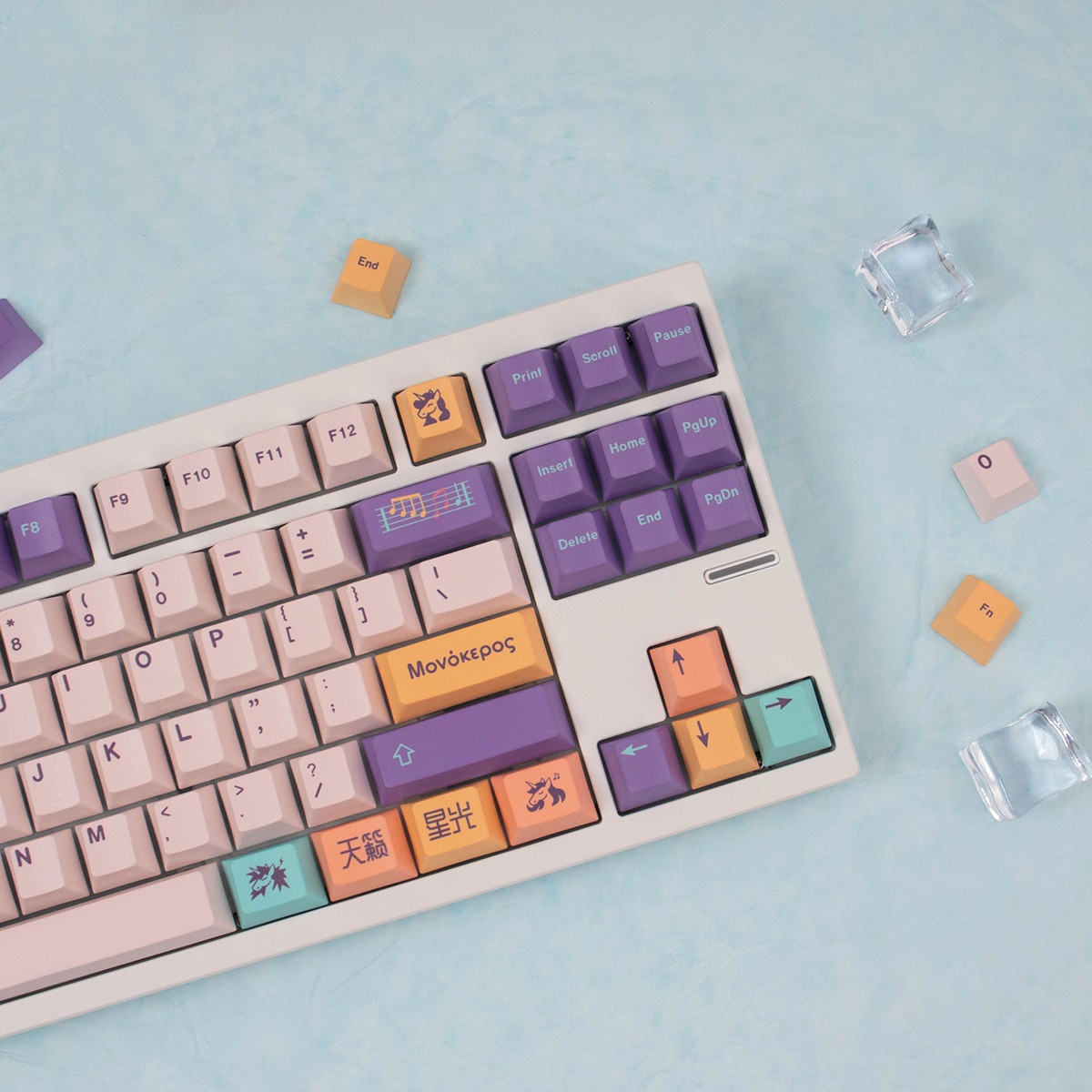 Keycap Mintcaps Cherry Unicorn PBT Dyesub