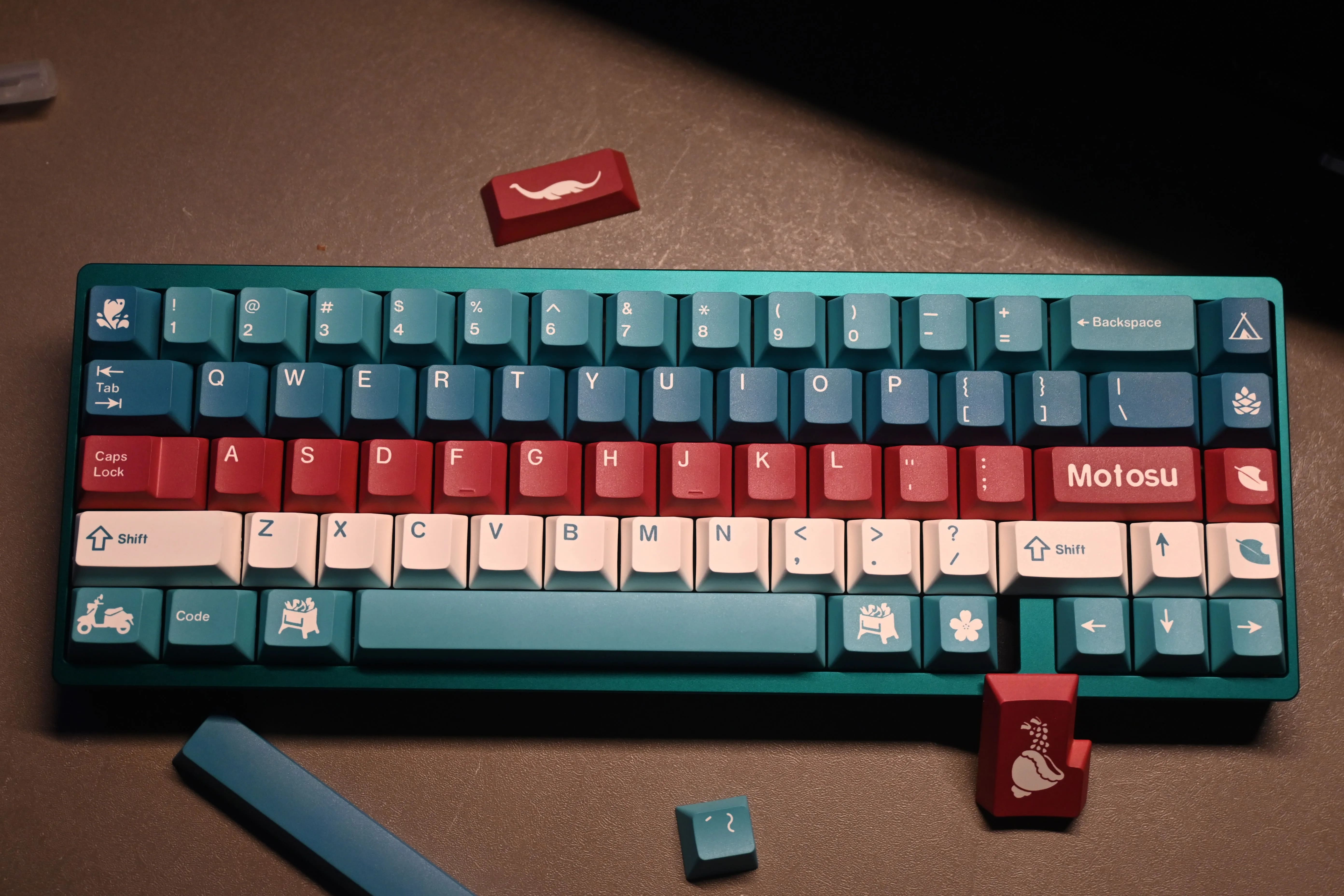 Keycap Walker Motosu Lake Cherry PBT Dyesub