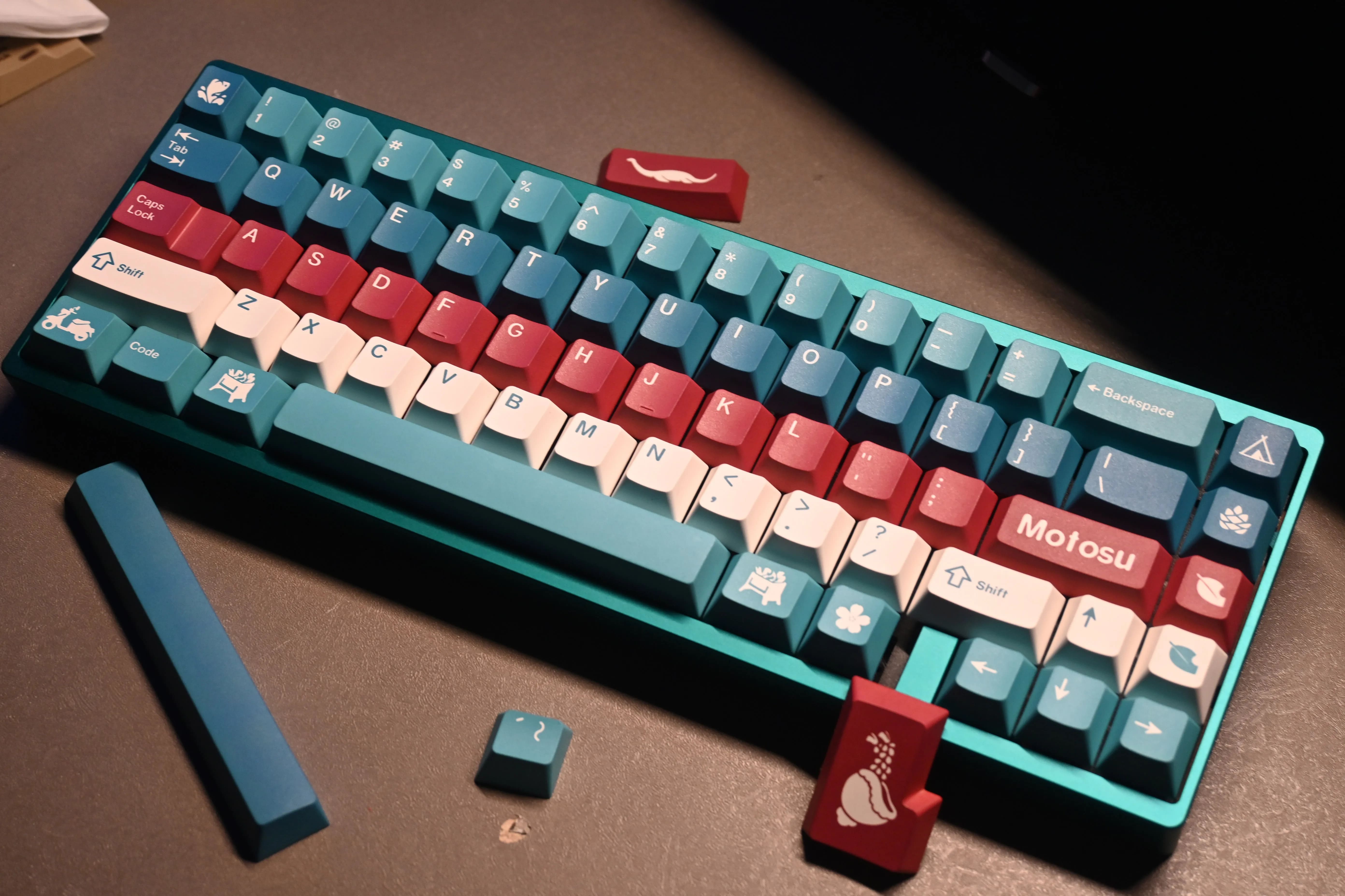 Keycap Walker Motosu Lake Cherry PBT Dyesub