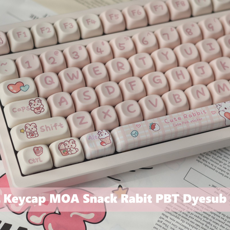 Keycap MOA Snack Rabbit PBT Dyesub