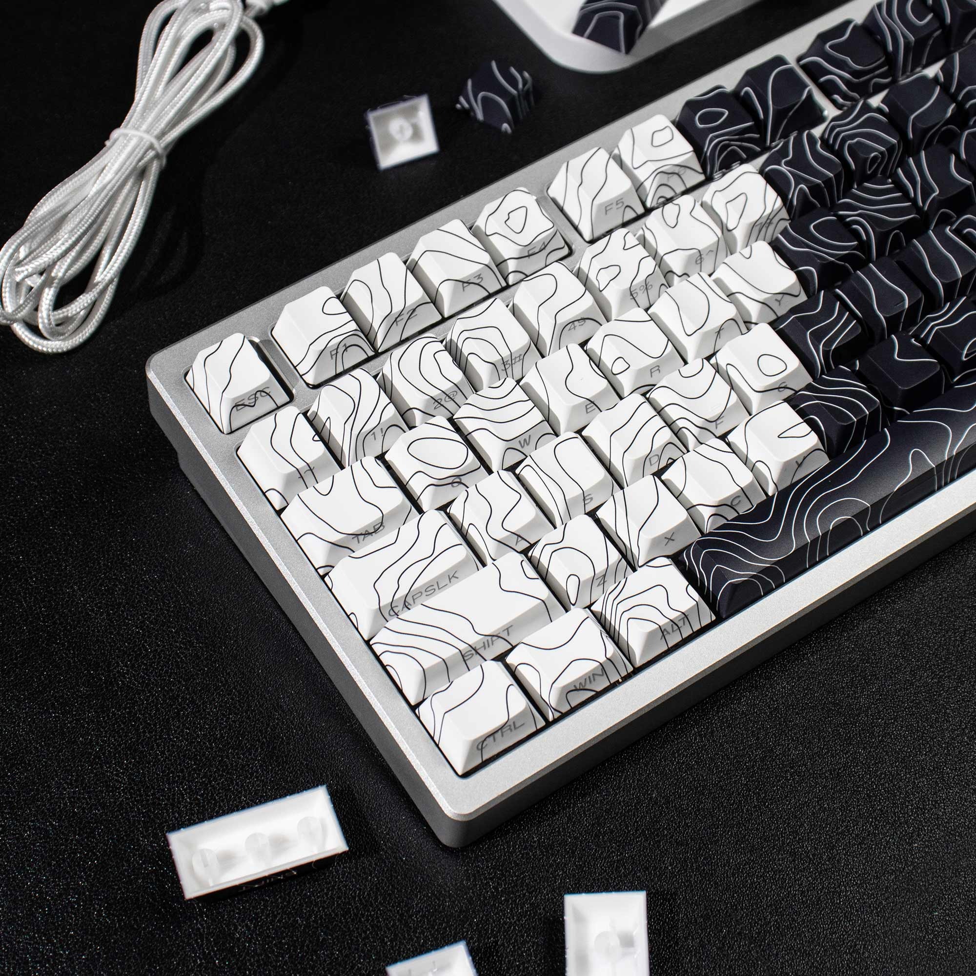 Keycap Cherry Đường Viền PBT Dyesub Xuyên Led