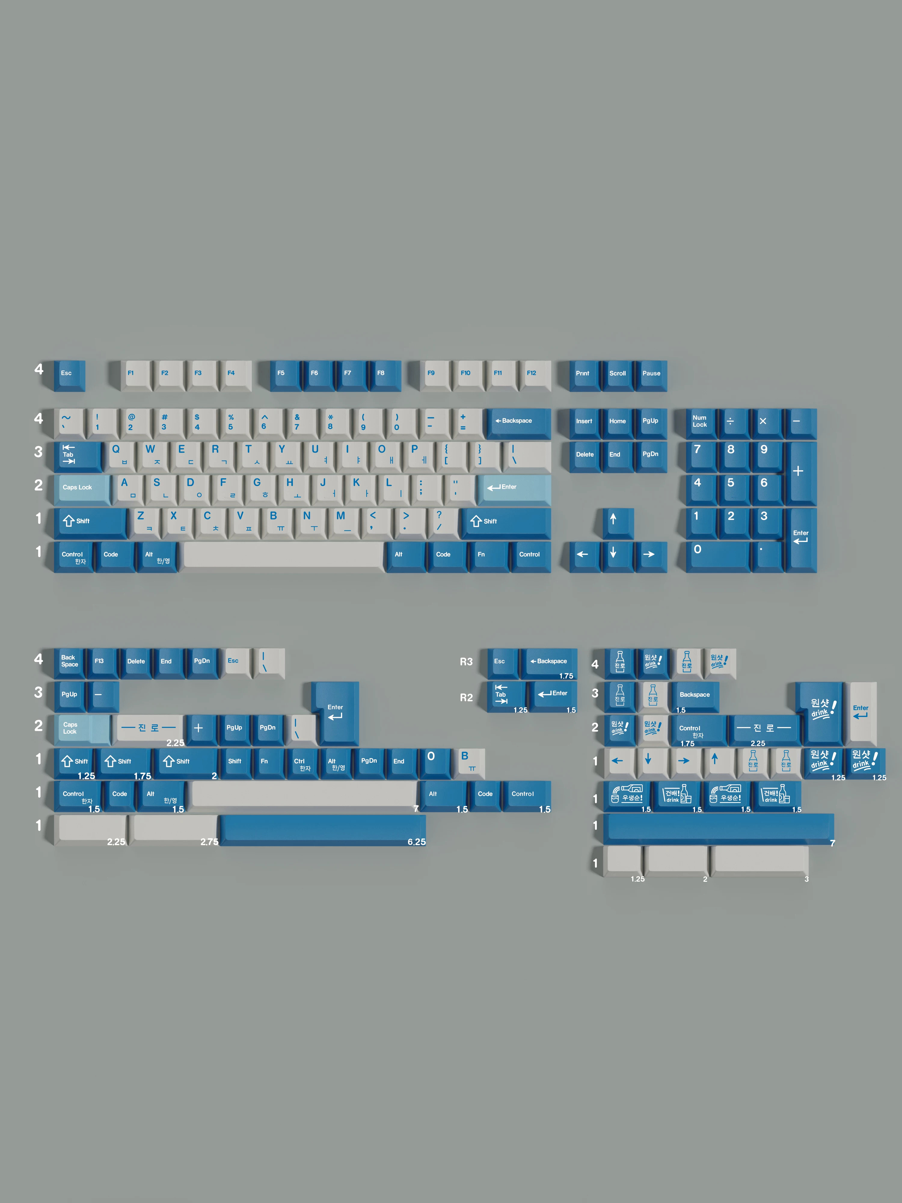 Keycap Walker Soju Cherry PBT Dyesub