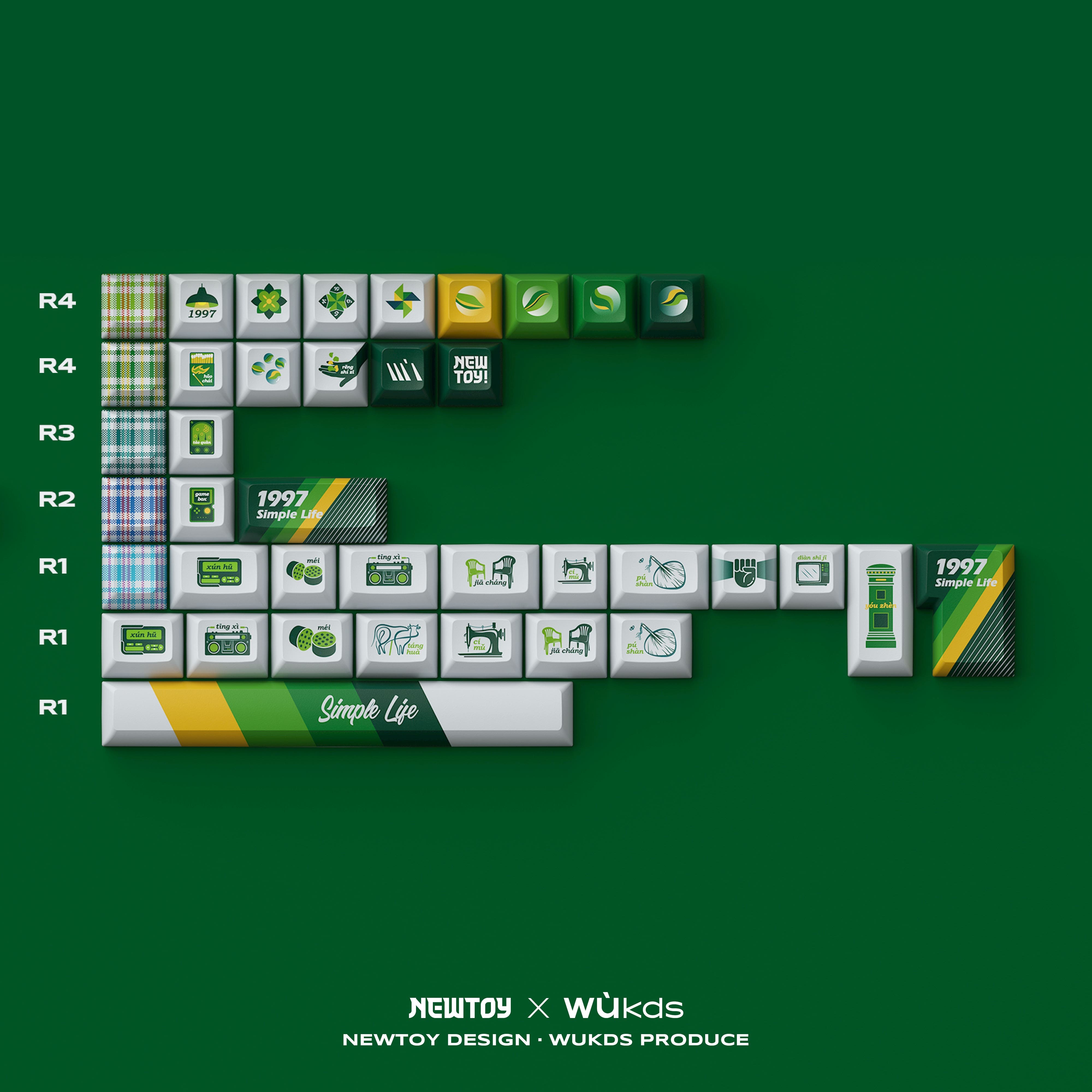 Keycap Cherry Wukds 1997 PBT Dyesub