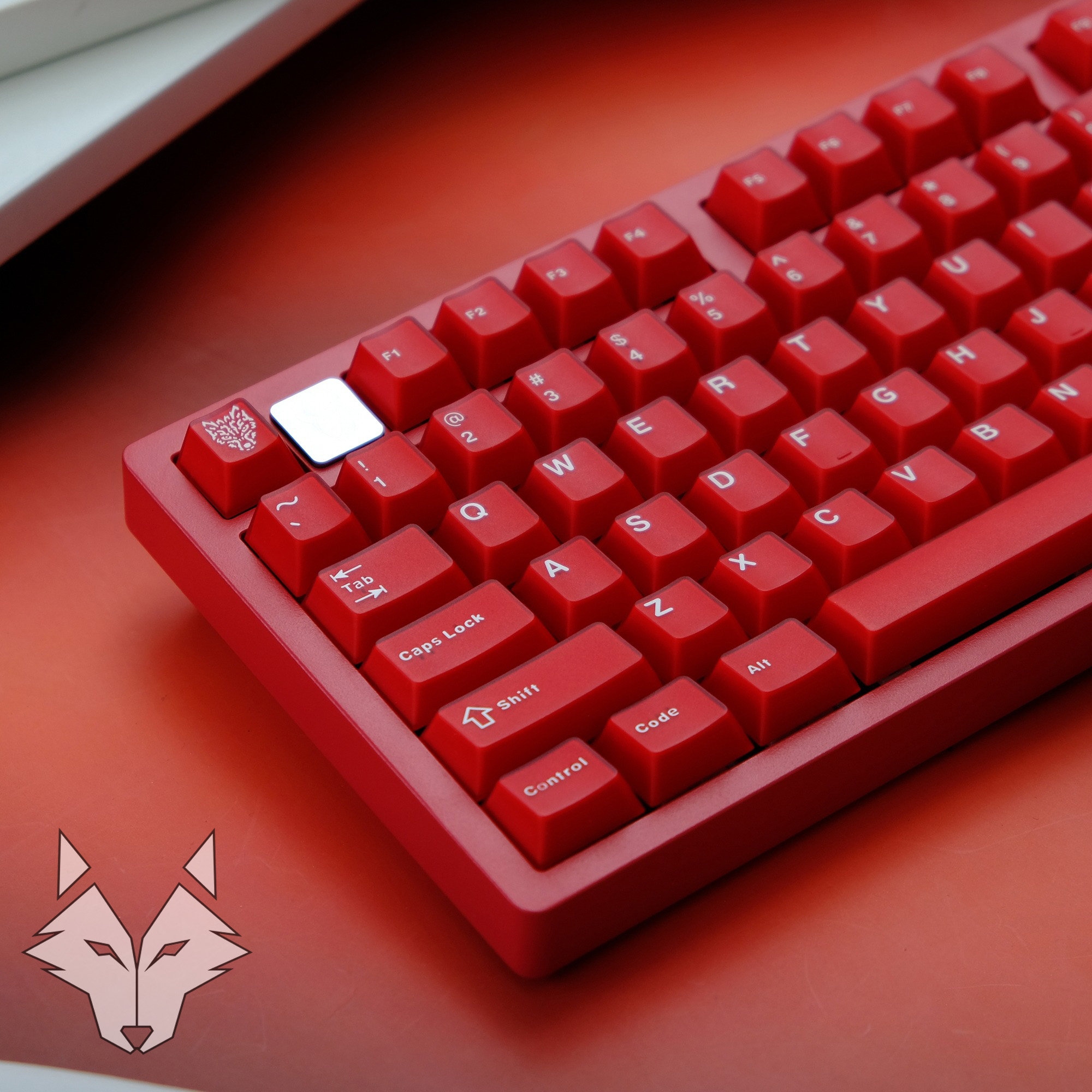 [In-stock] Keycap Cherry Aifei Pyga Ruby Semi-Transparent ABS Doubleshot