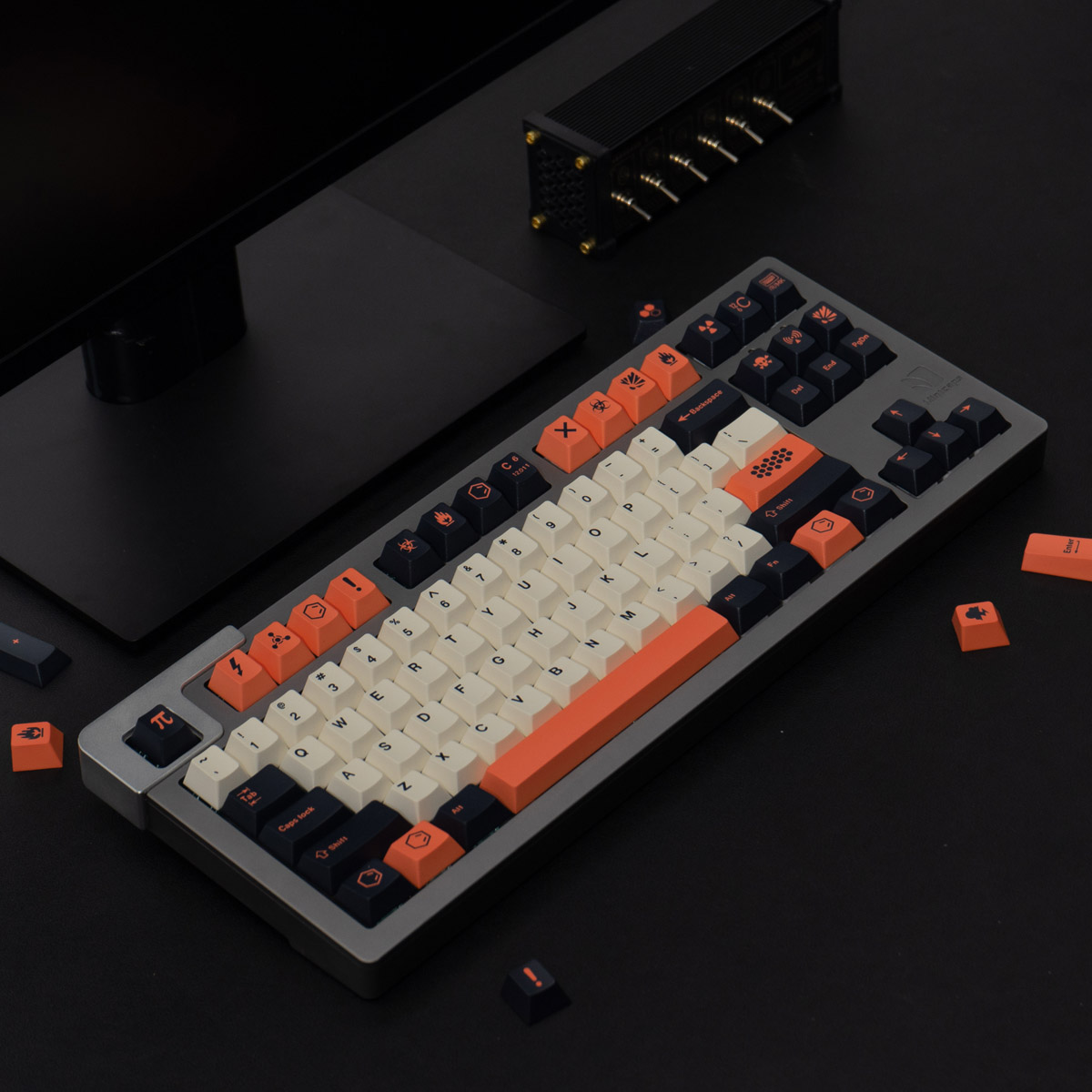 Keycap Mintcaps Cherry Carbon Light PBT Dyesub