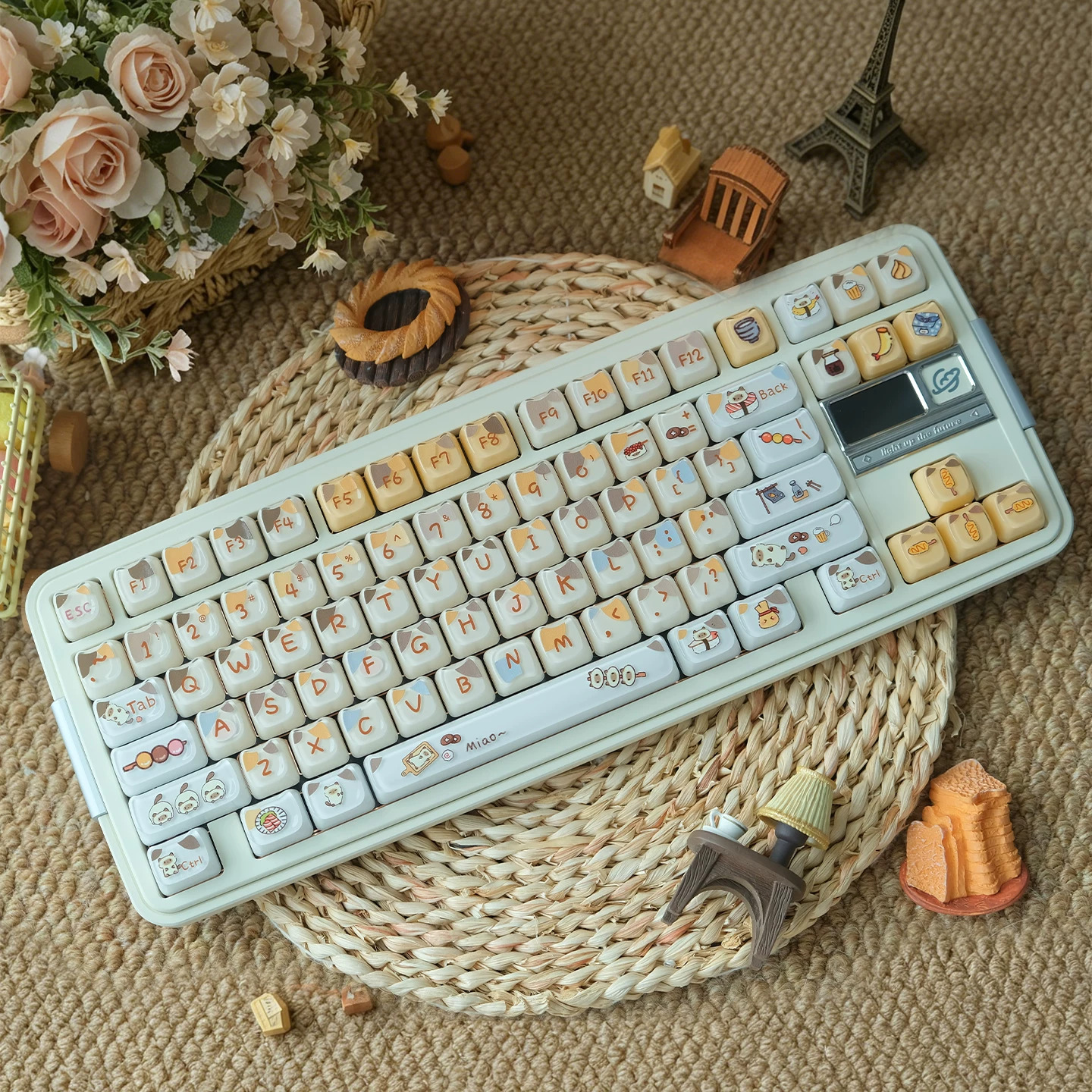 Keycap Mintcap Sushi Kitten MAO Jelly PC+MABS