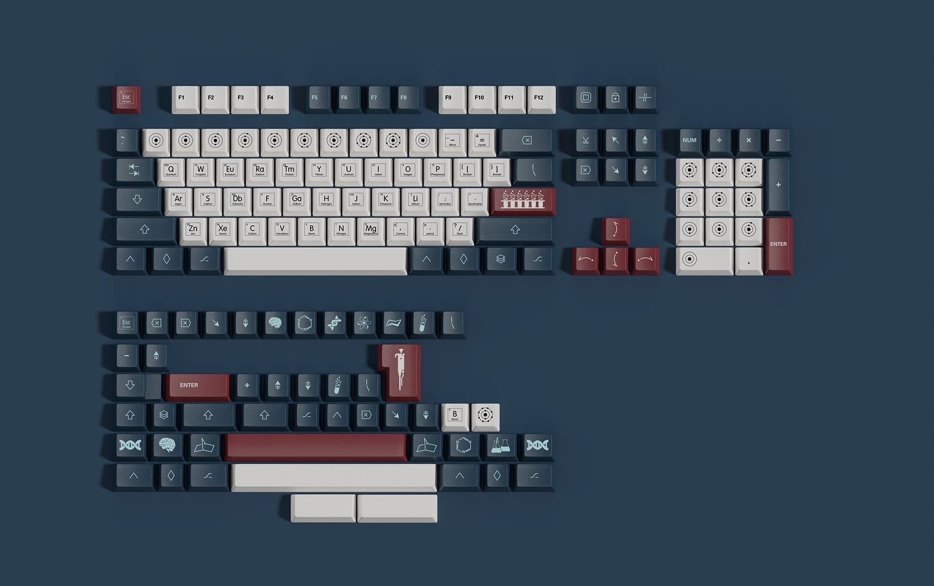 Keycap Walker Cherry  Chemistry PBT Dyesub