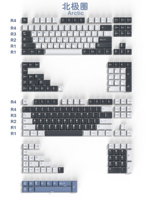 Keycap Cherry Aifei Icon Arctic ABS Doubleshot