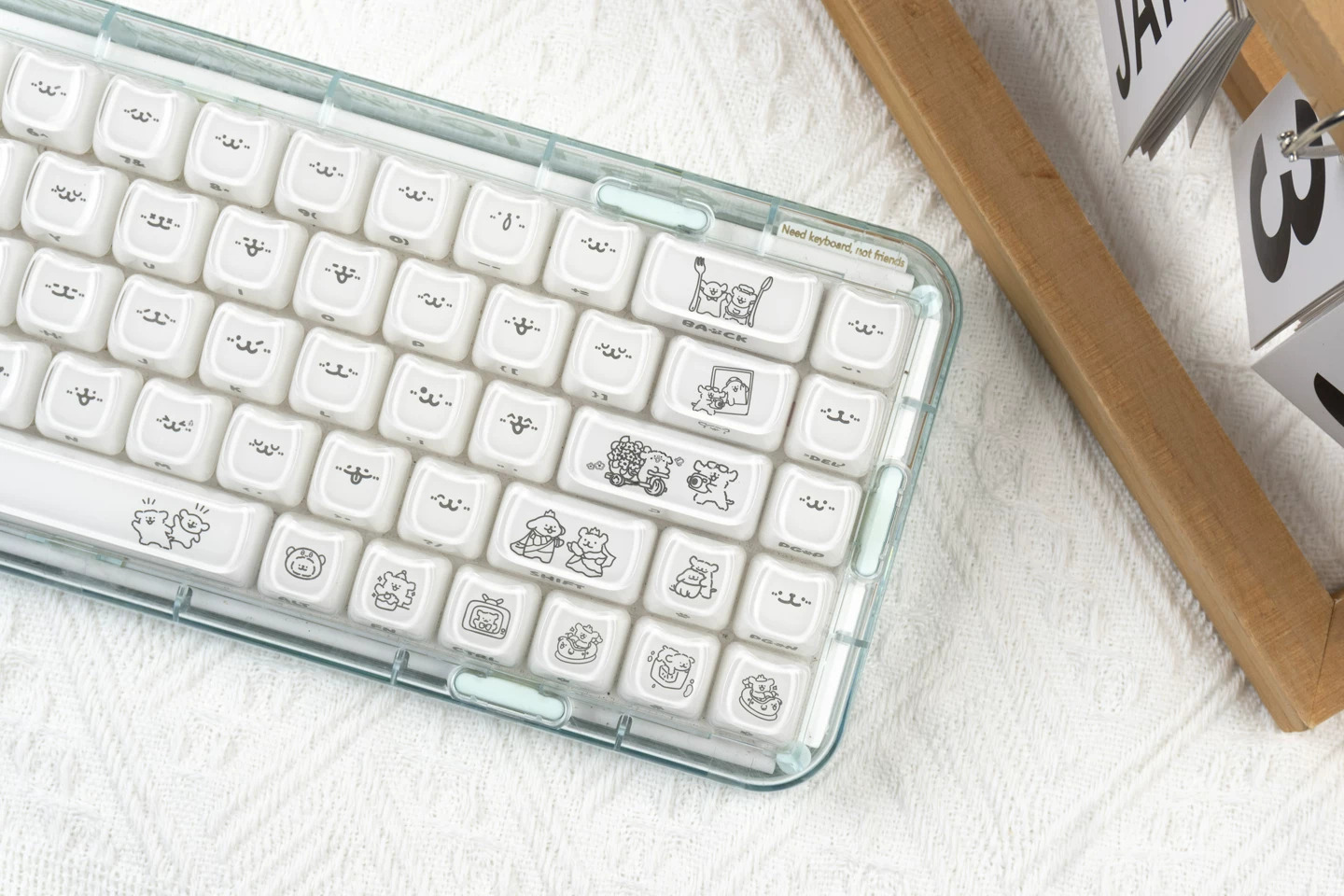 Keycap Mintcap Jelly Puppy MAO PC+MABS - White