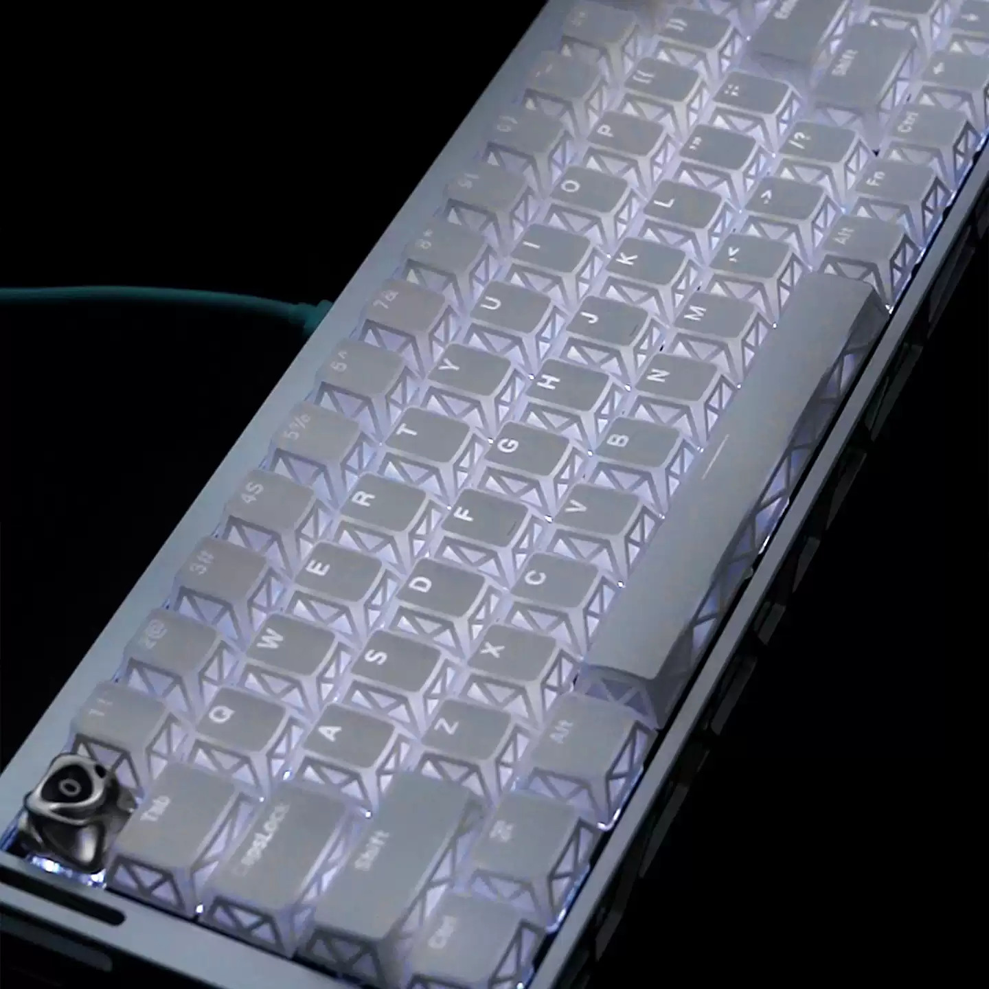 Keycap Mintcaps Hollow Xuyên led Cherry PC+PBT Doubleshot