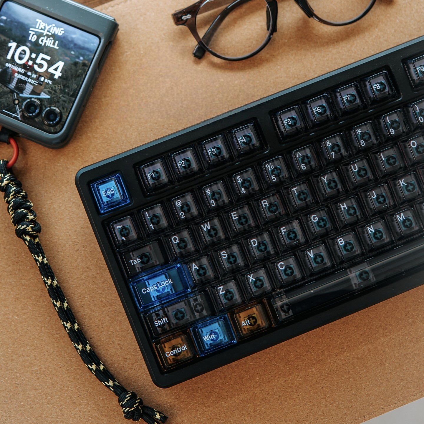 Keycap Mintcap Interstellar 1 Xuyên Led PC