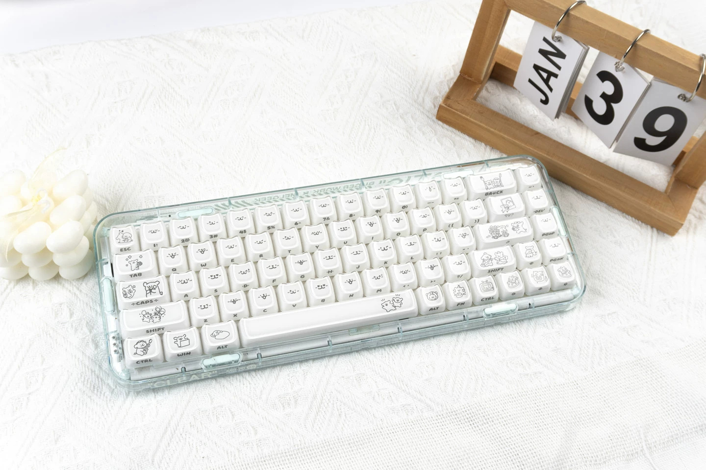 Keycap Mintcap Jelly Puppy MAO PC+MABS - White
