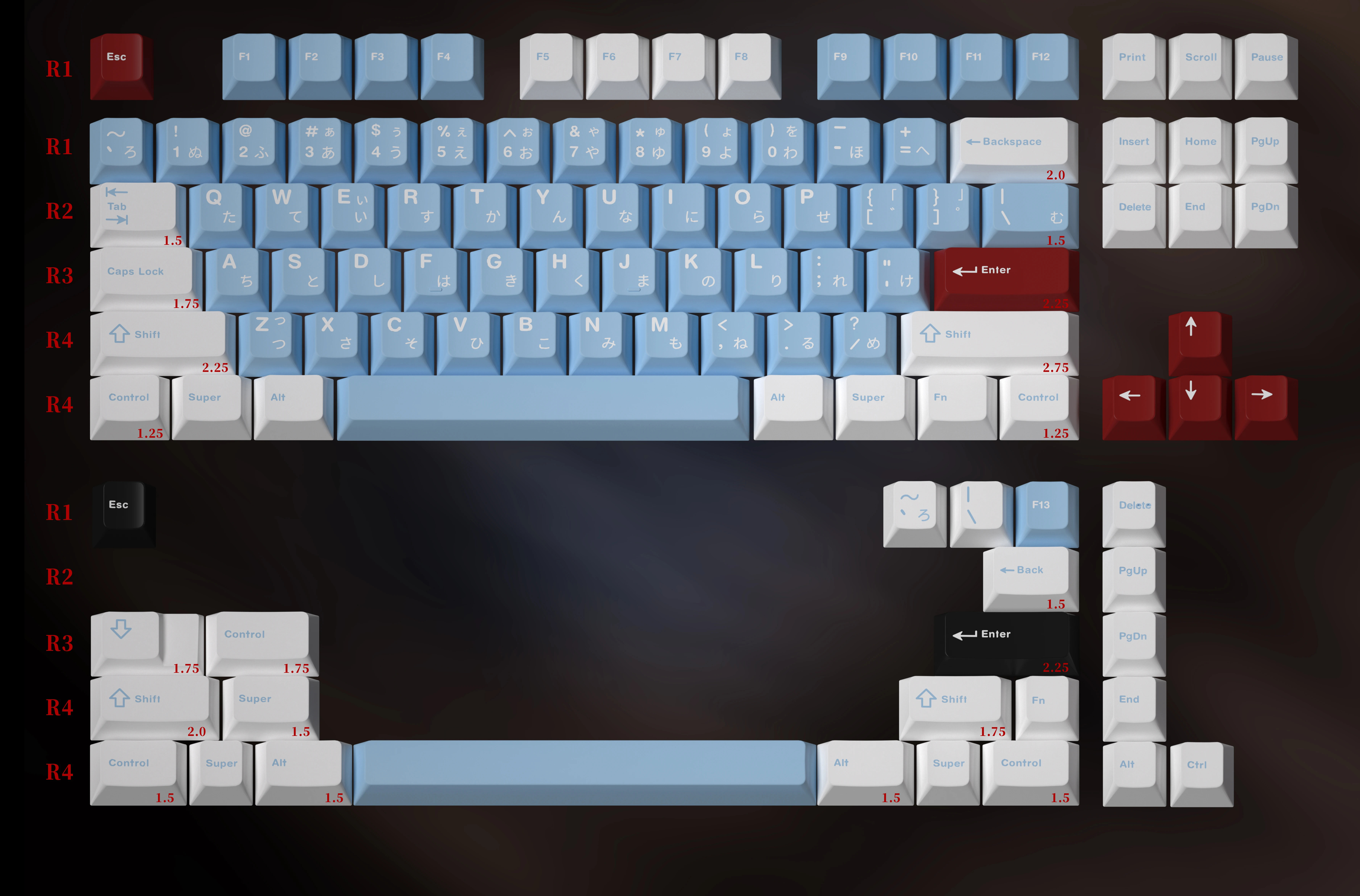 Keycap MW Lilith R4 Cherry ABS Doubleshot