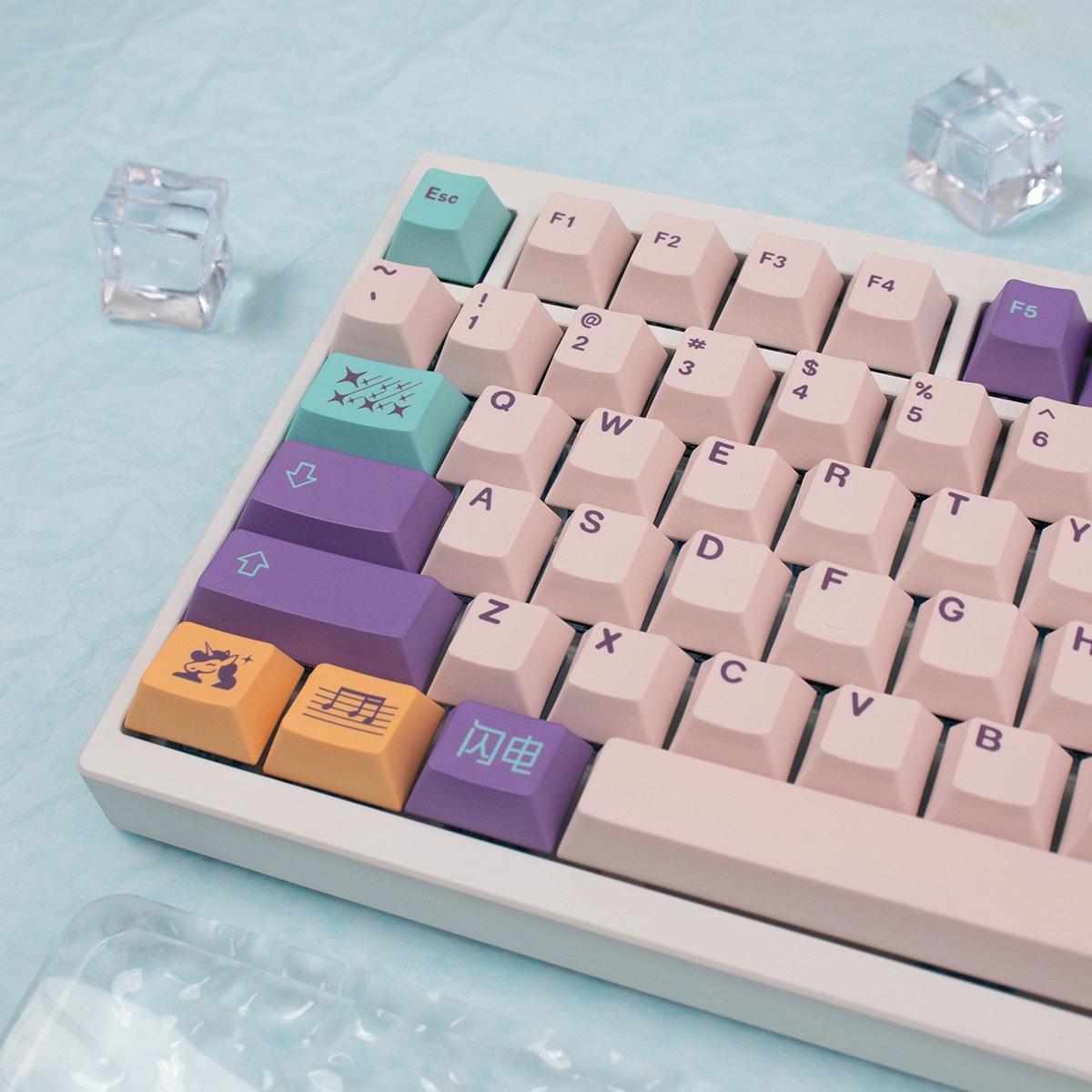 Keycap Mintcaps Cherry Unicorn PBT Dyesub