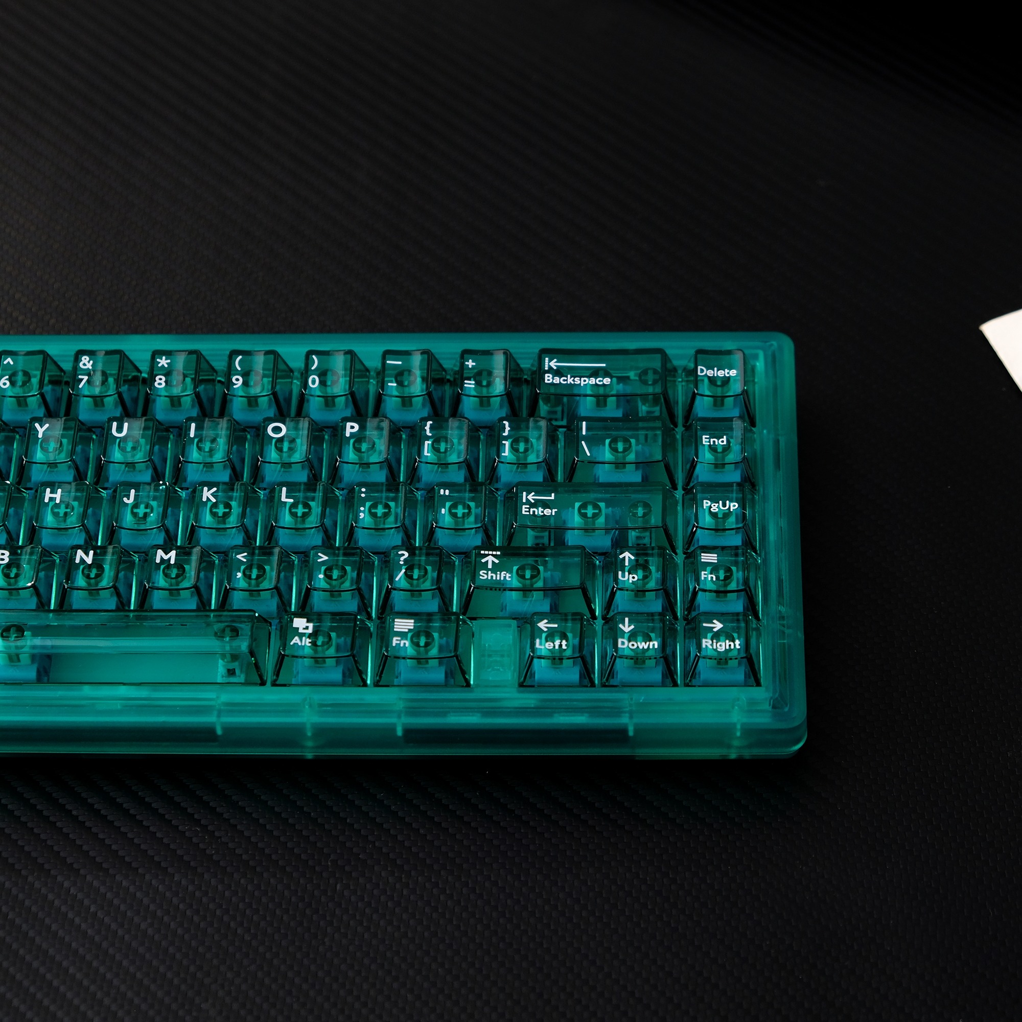 Keycap Cherry Aifei PC Xuyên led - Xanh