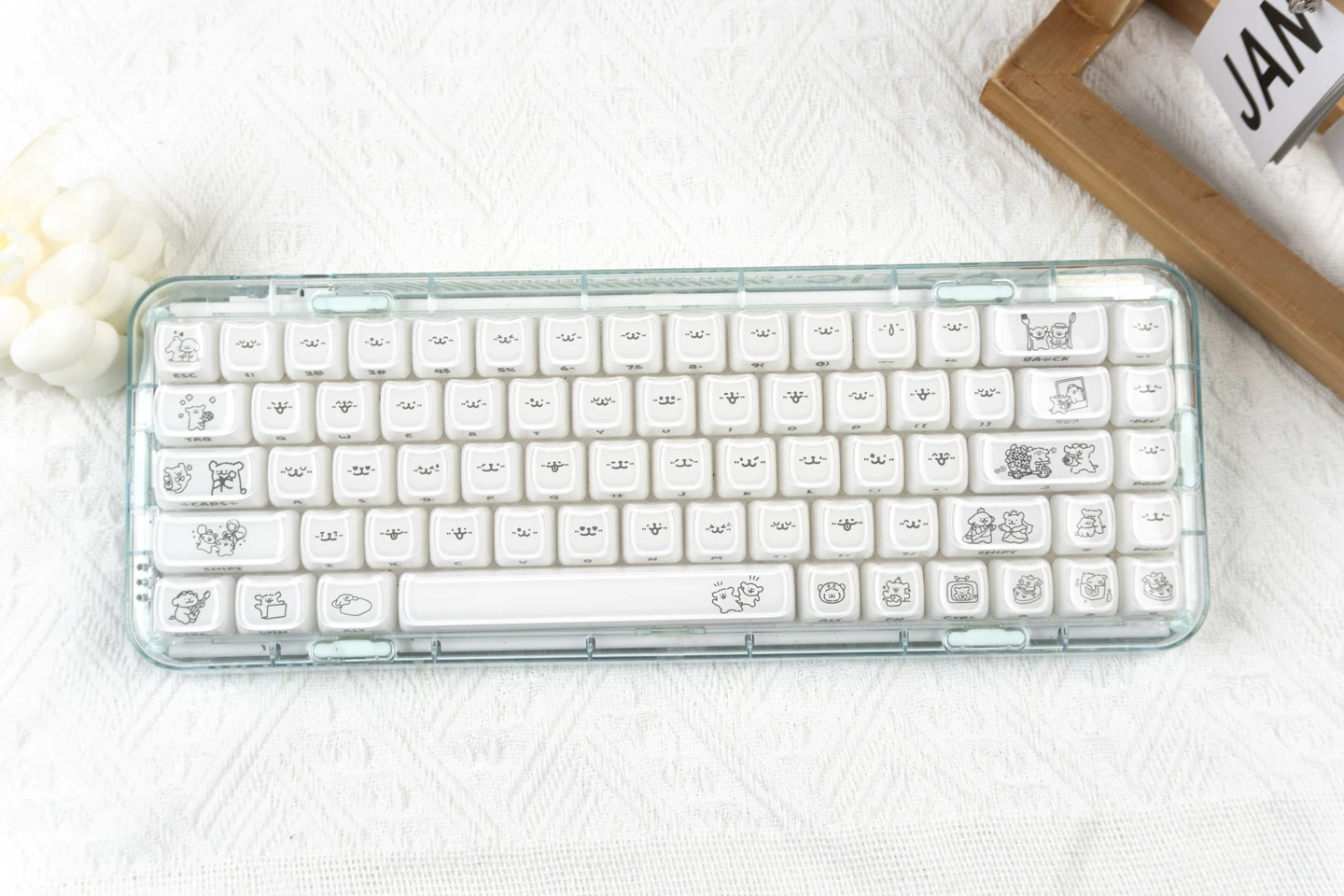 Keycap Mintcap Jelly Puppy MAO PC+MABS - White