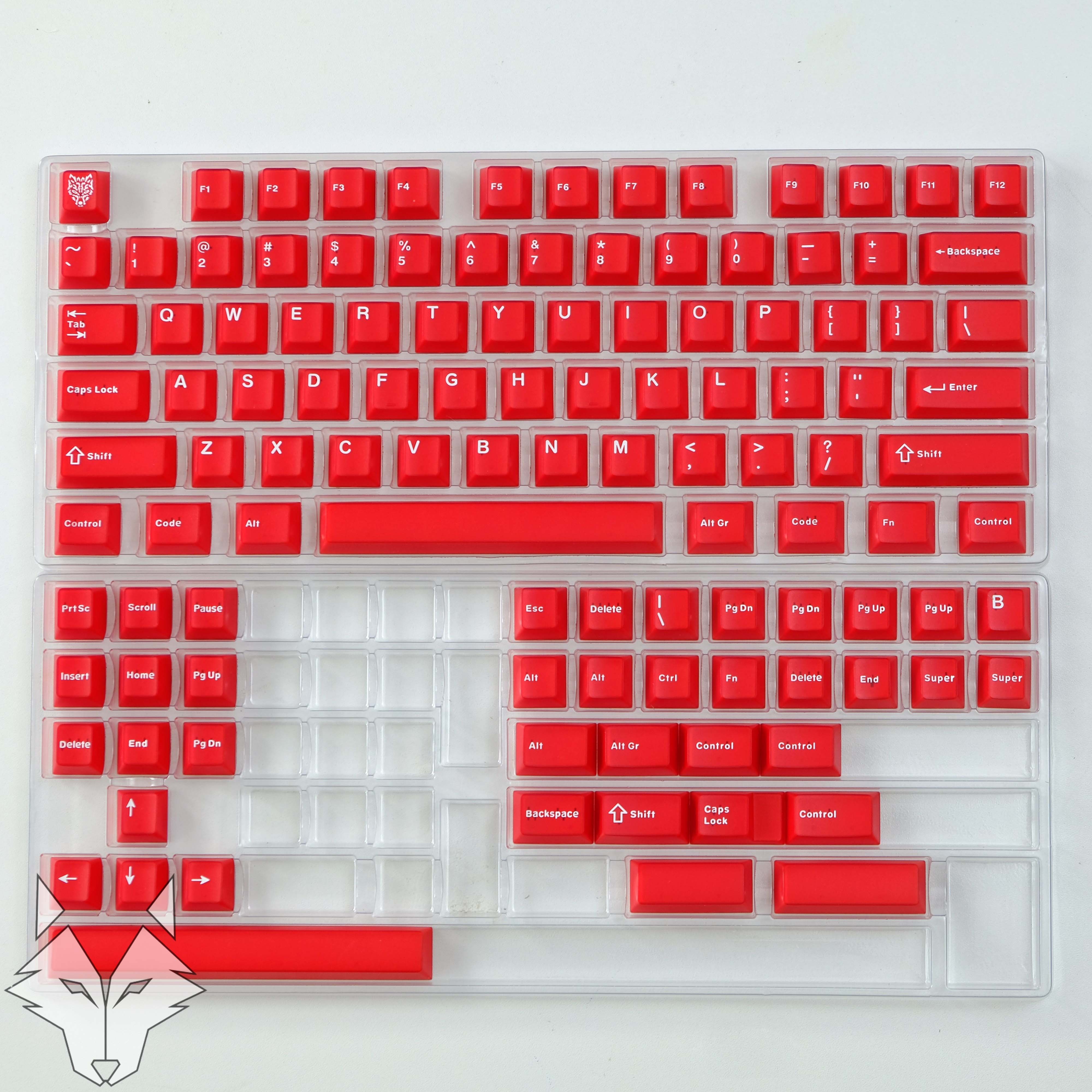 [In-stock] Keycap Cherry Aifei Pyga Ruby Semi-Transparent ABS Doubleshot