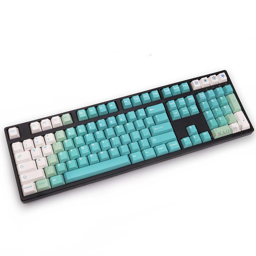 Keycap Mintcaps Cherry PBT Dyesub White Green Gradient