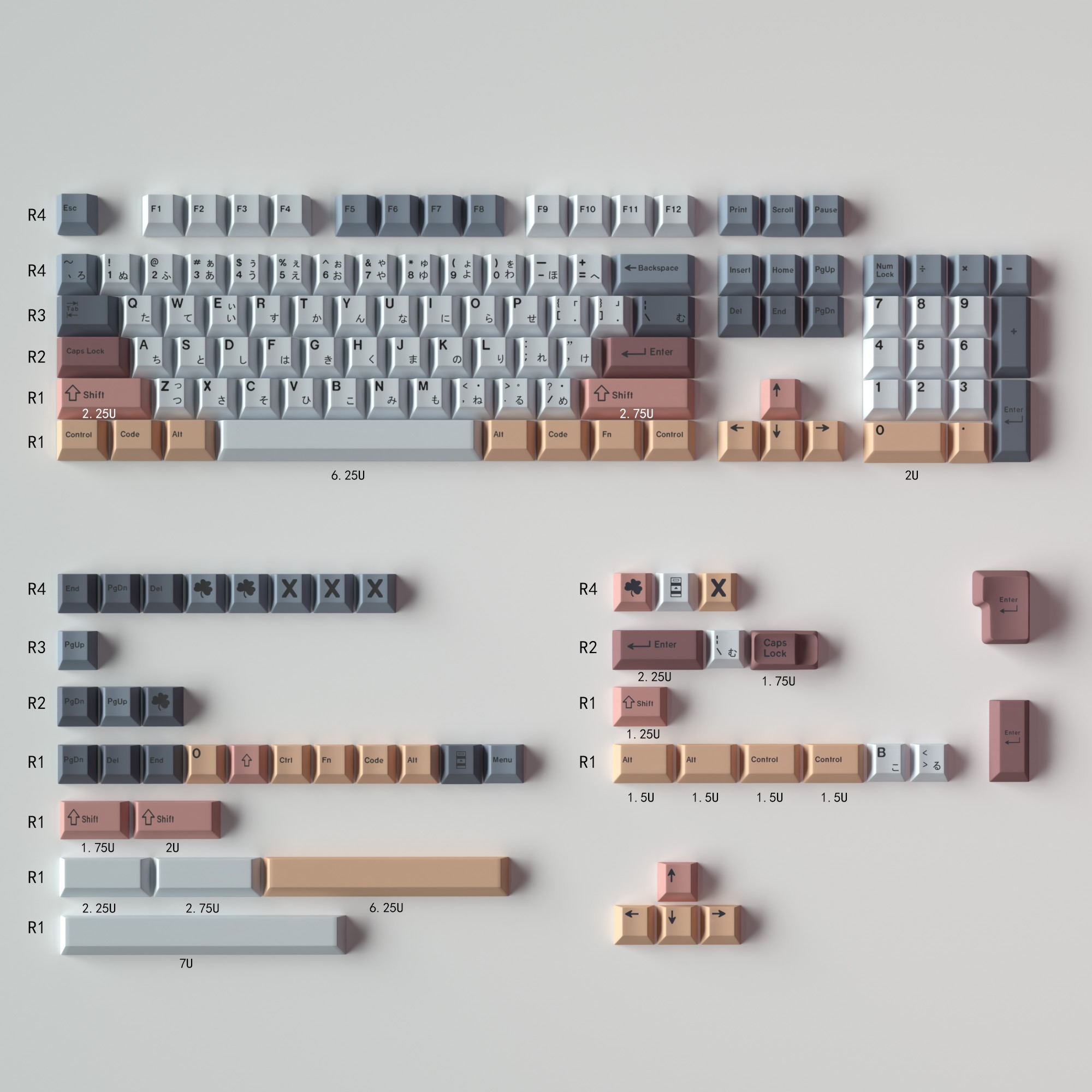 Keycap Mintcaps Cherry Akira PBT dyesub