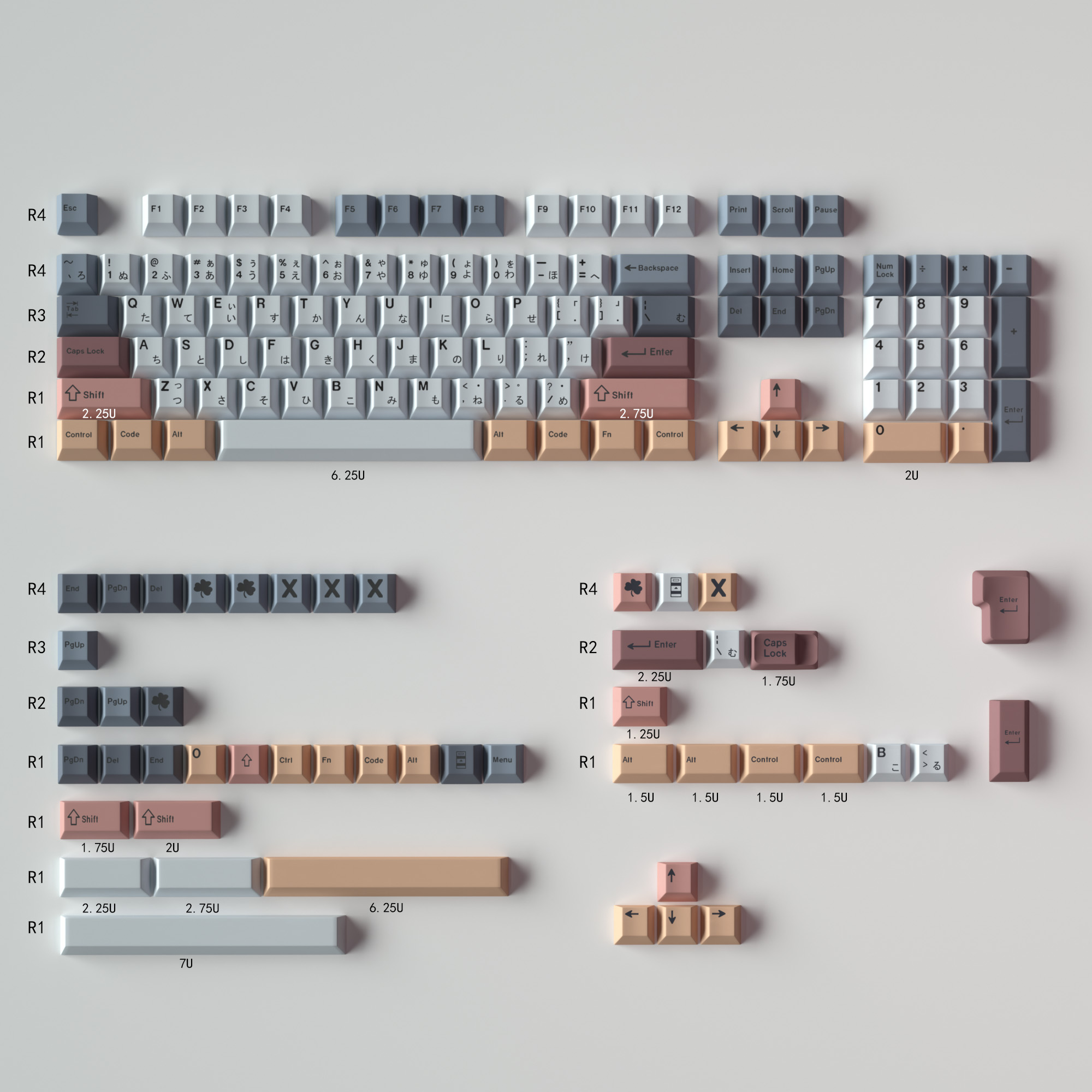 Keycap Mintcaps Cherry Akira PBT dyesub