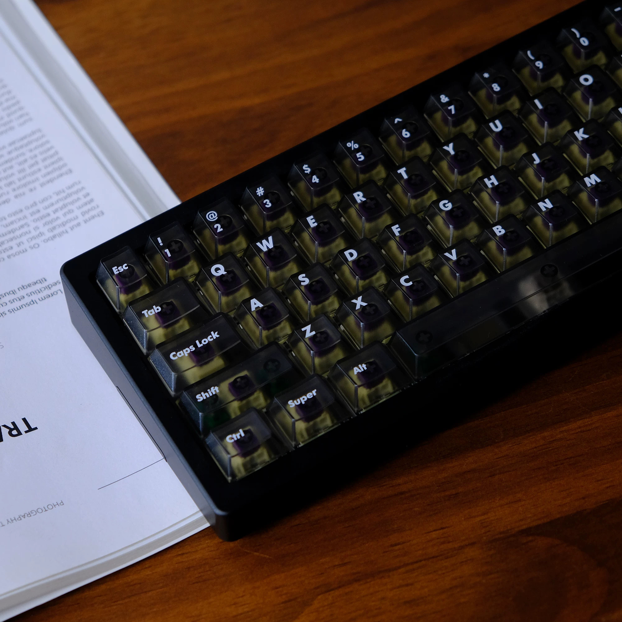 Keycap Aifei Foggy Cherry ABS Xuyên led