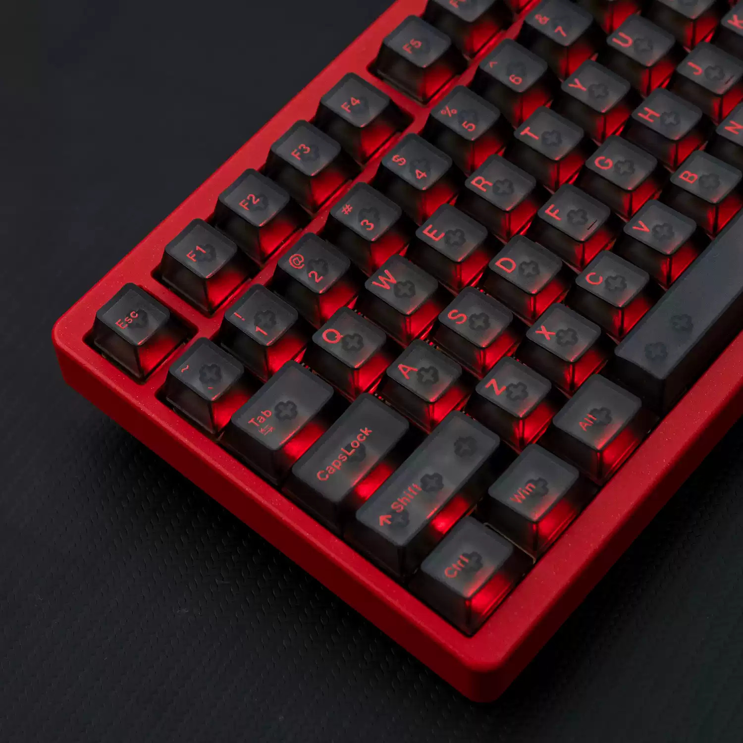Keycap Mintcap Morning Xuyên led Cherry PC UV printing