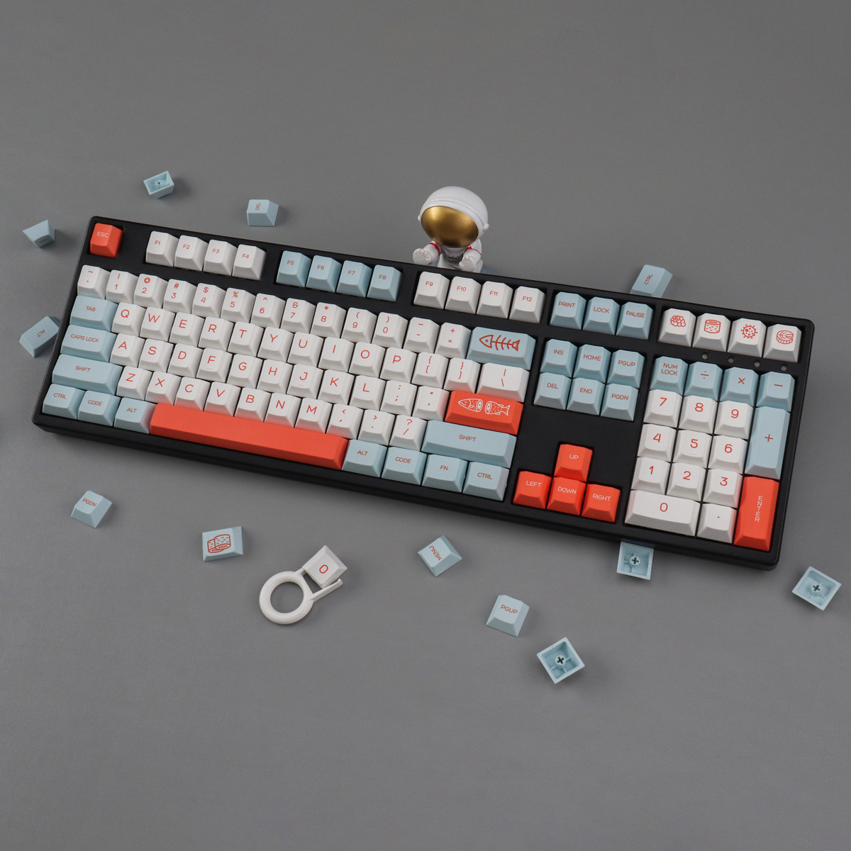 Keycap Mintcaps Cherry Salmon PBT Dyesub