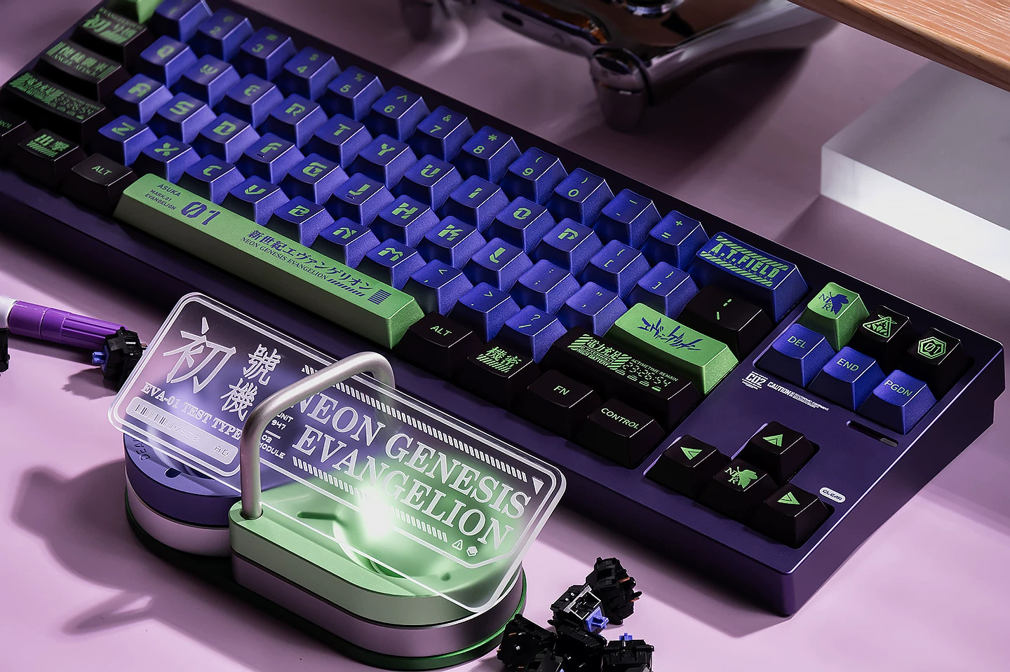 Keycap Mintcap Unit 01 Metal Cherry PBT Dyesub