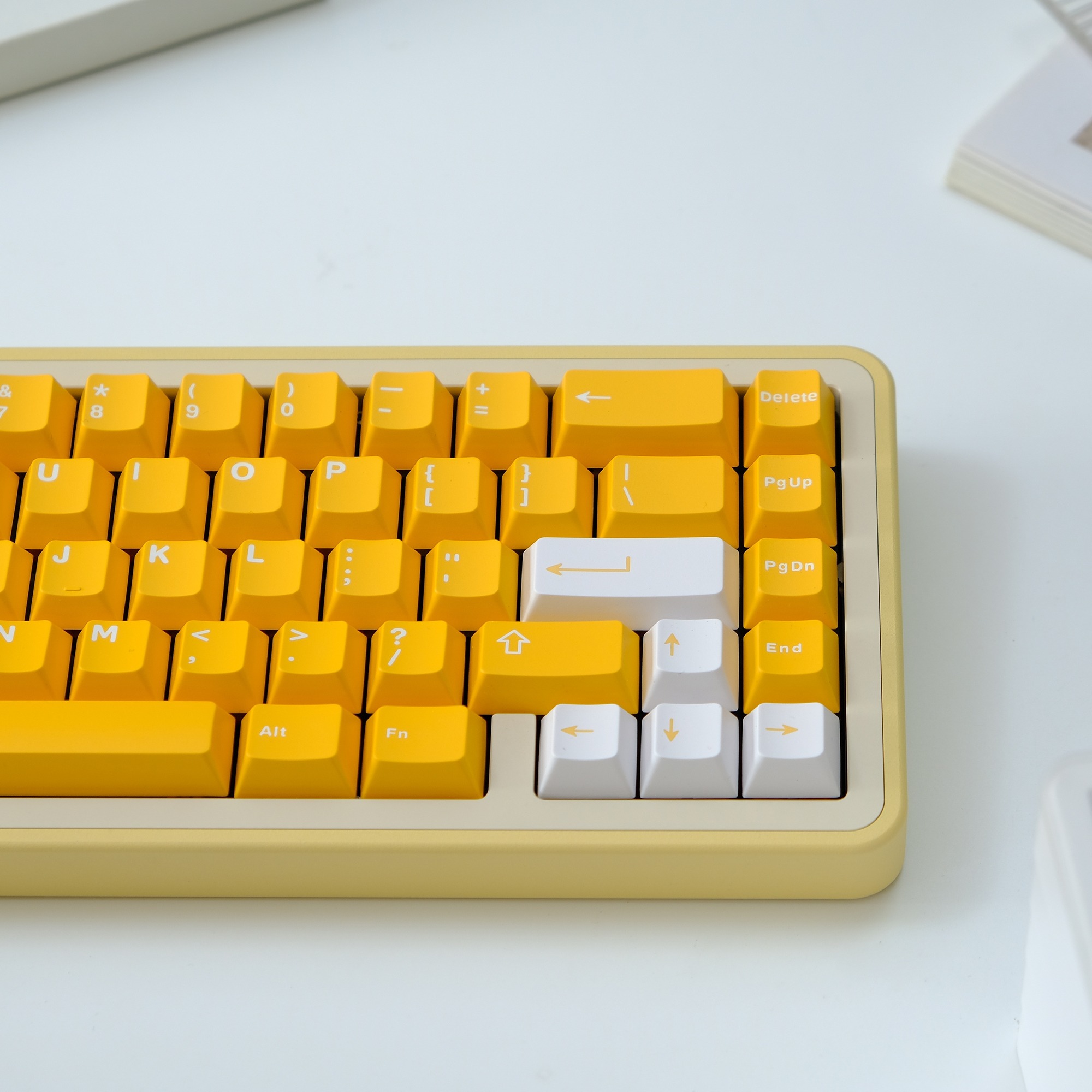 Keycap Cherry Aifei Cam Trắng ABS Doubleshot