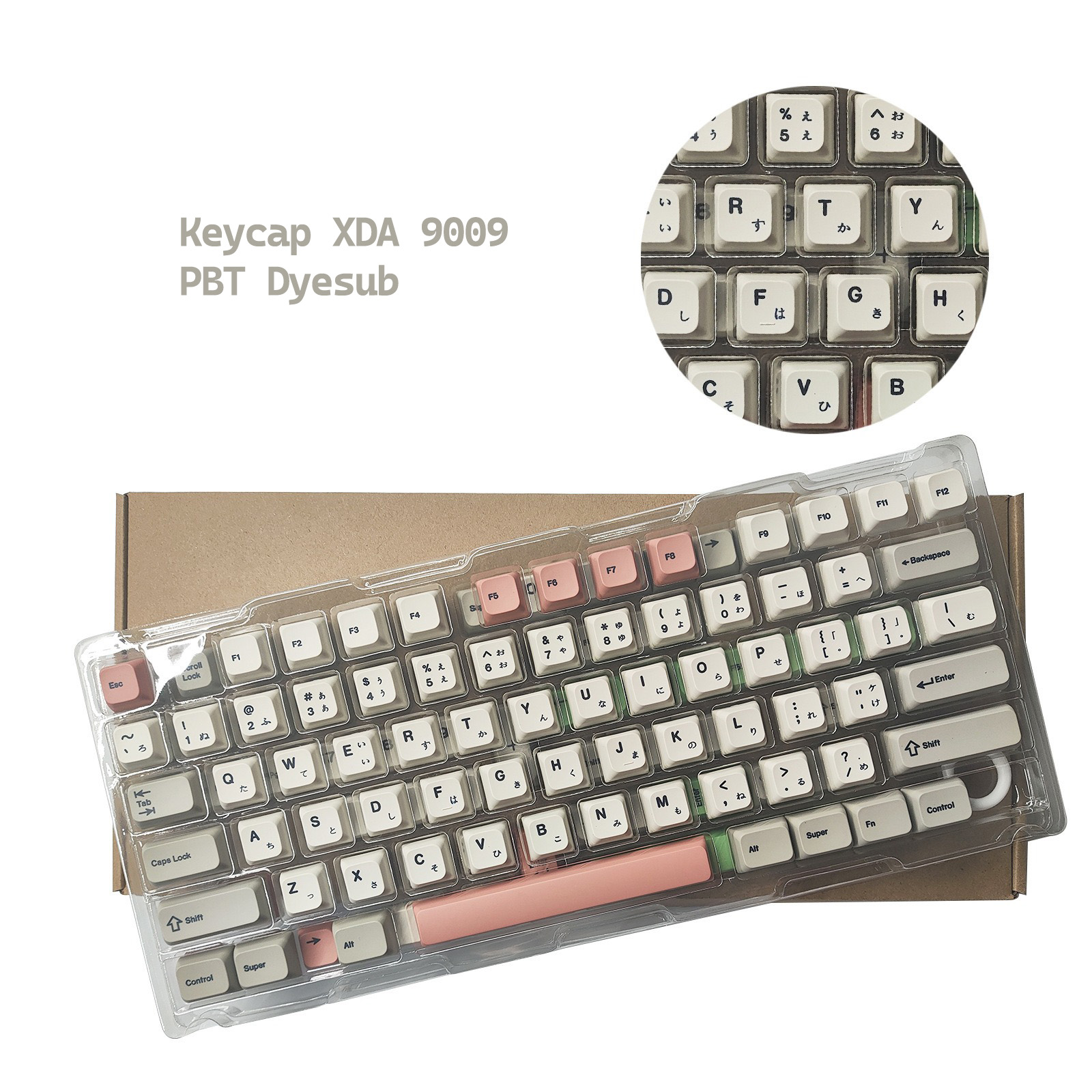 Keycap XDA 9009 PBT Dyesub - English