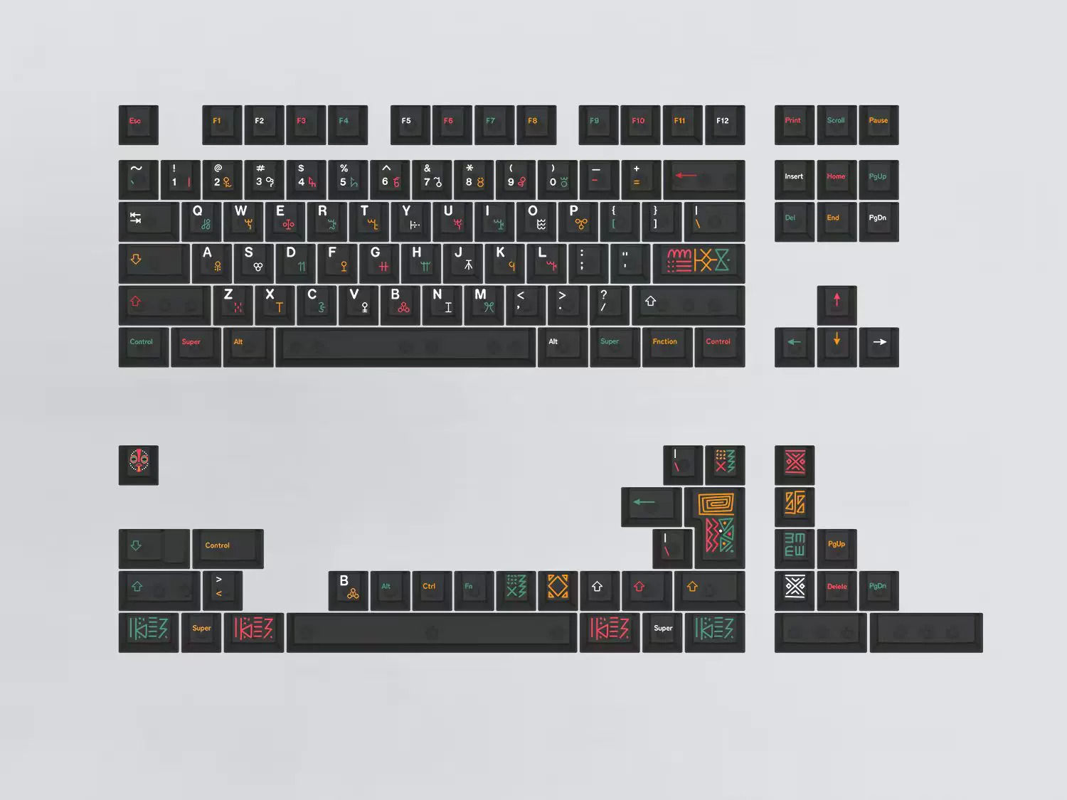 Keycap Aifei Họa tiết Cherry ABS Dyesub