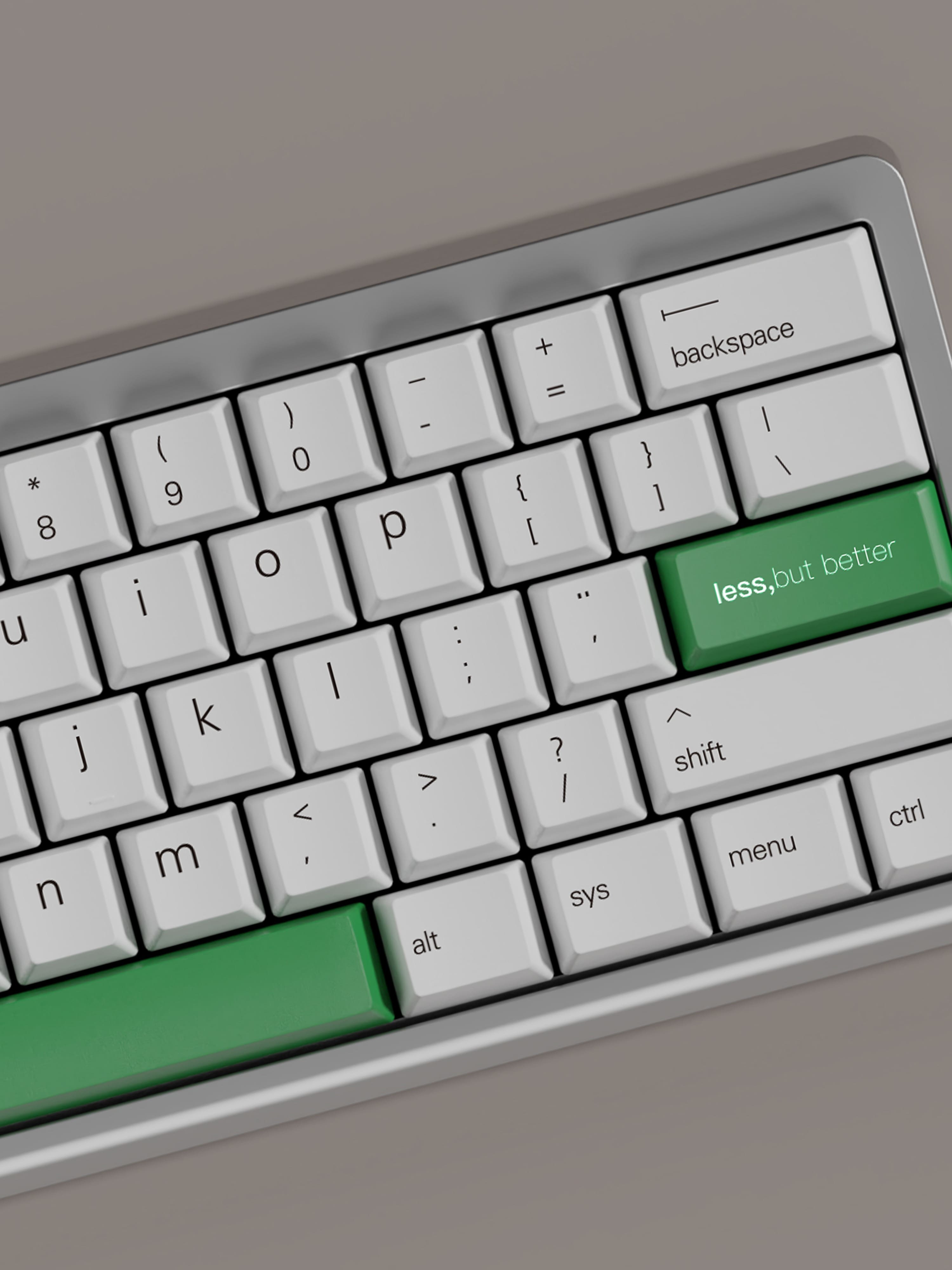 Keycap Walker Cherry  Less But Better PBT Dyesub